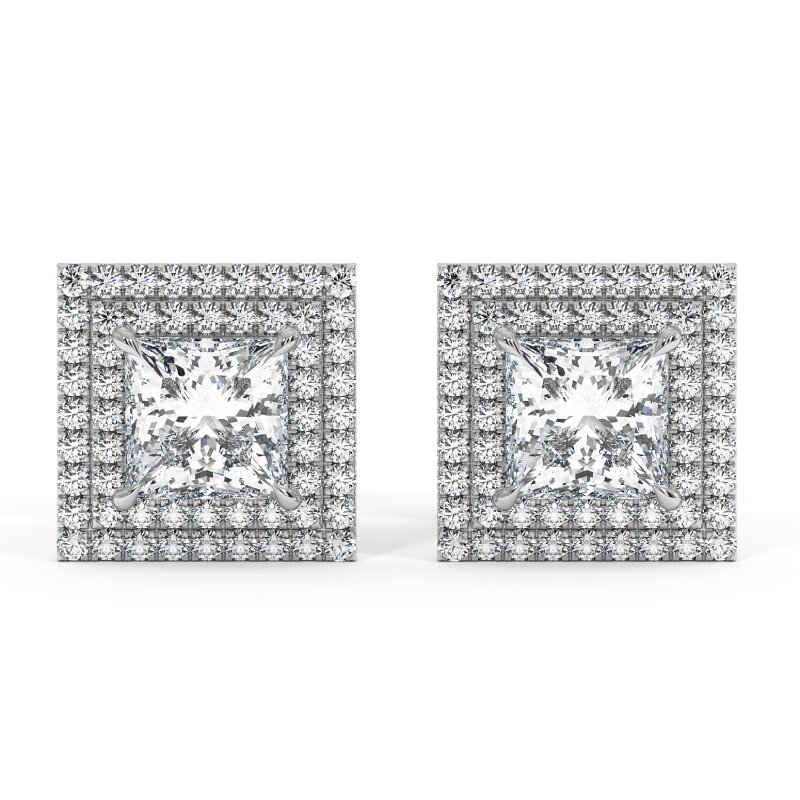18K White Gold Aspen Earrings