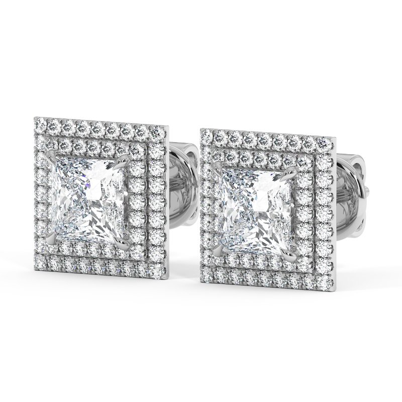 18K White Gold Aspen Earrings