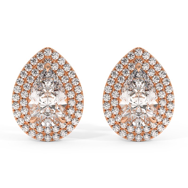 18K Rose Gold Aspen Earrings