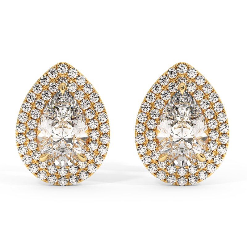 18K Yellow Gold Aspen Earrings