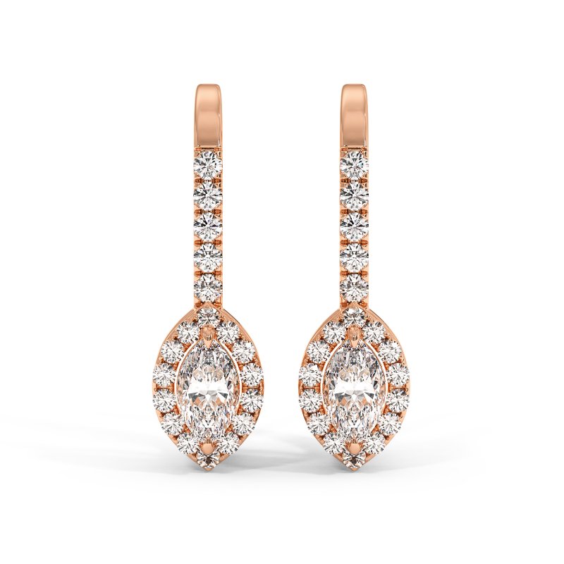 18K Rose Gold Sydney Earrings