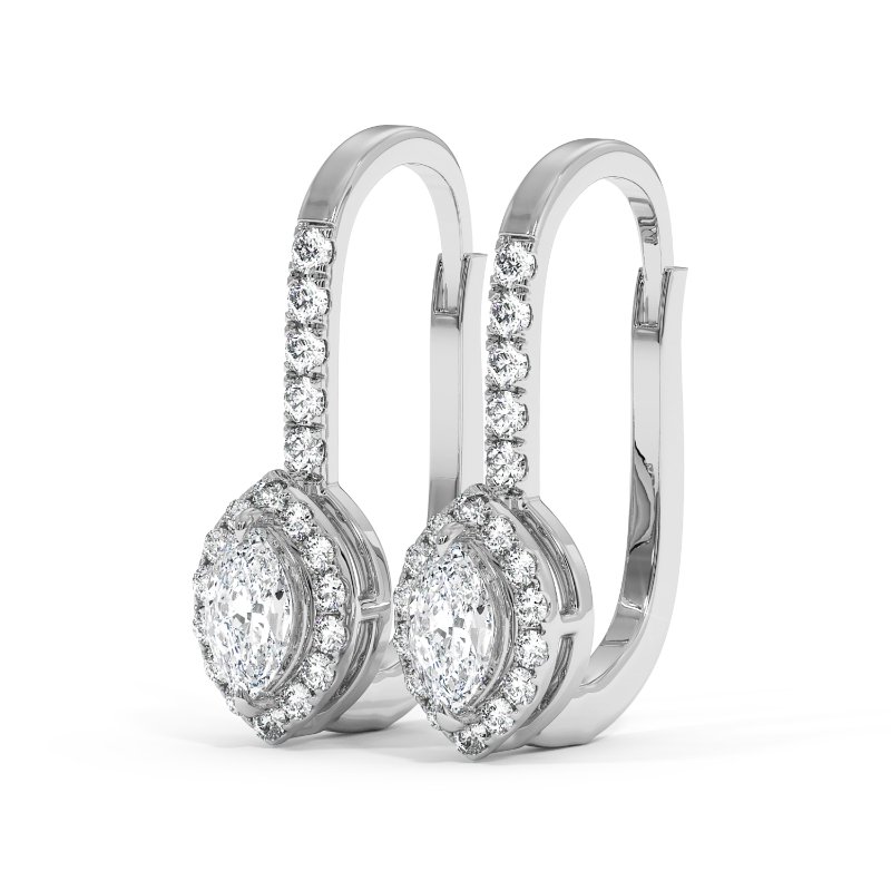 18K White Gold Sydney Earrings