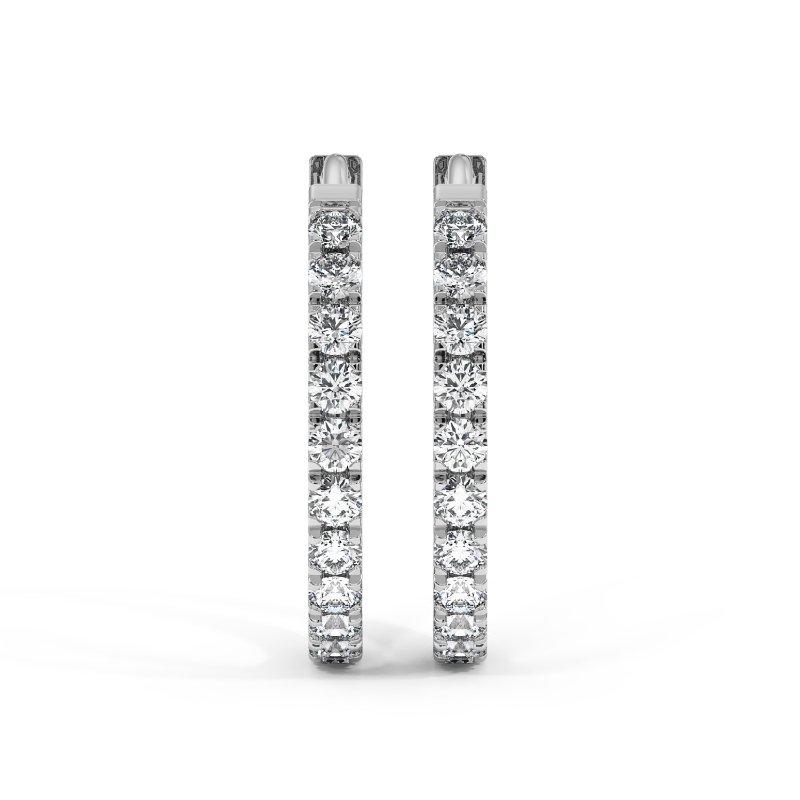 18K White Gold Tina Earrings
