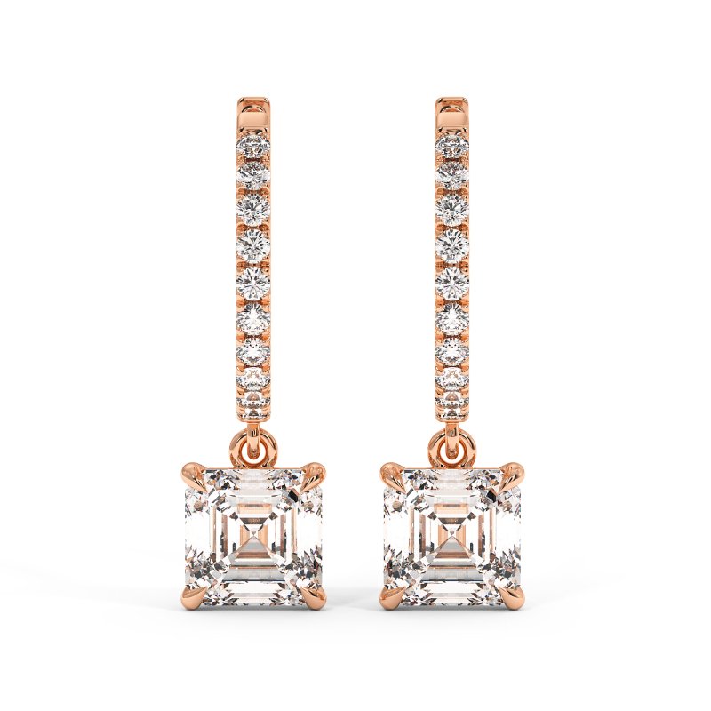 18K Rose Gold Jasmine Earrings