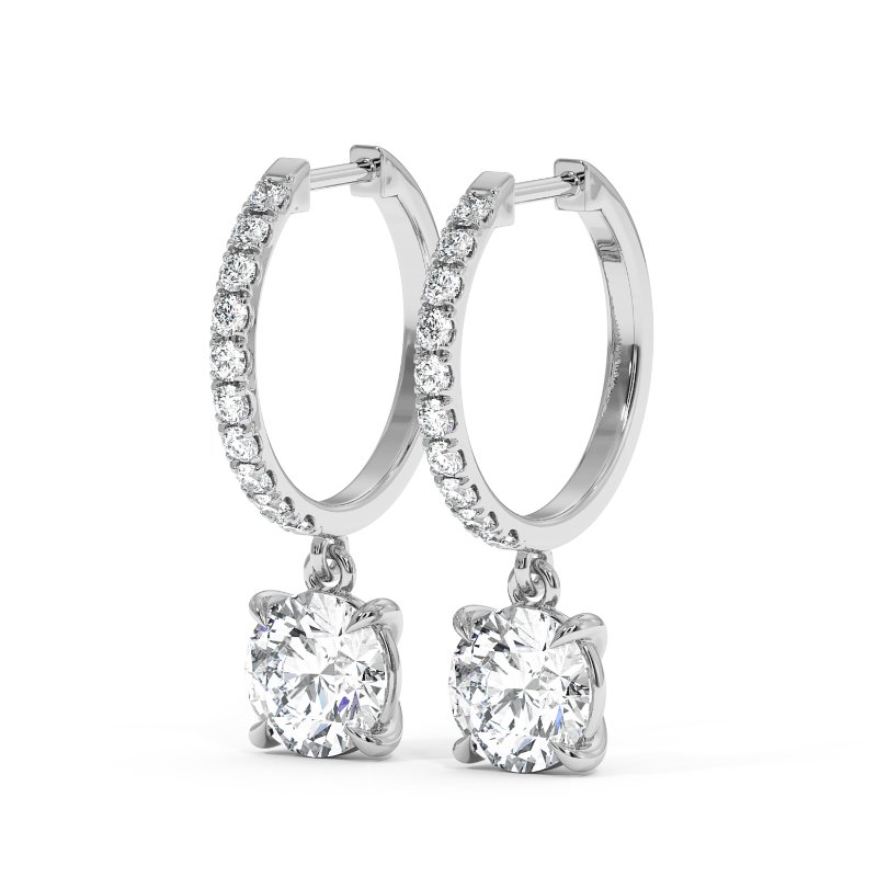 Platinum Jasmine Earrings