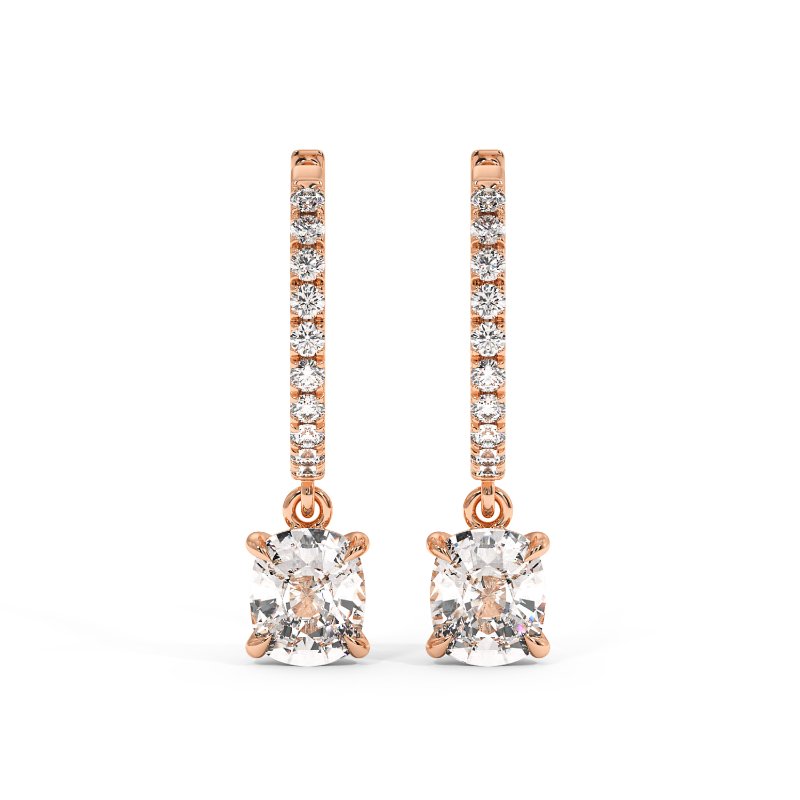 18K Rose Gold Jasmine Earrings