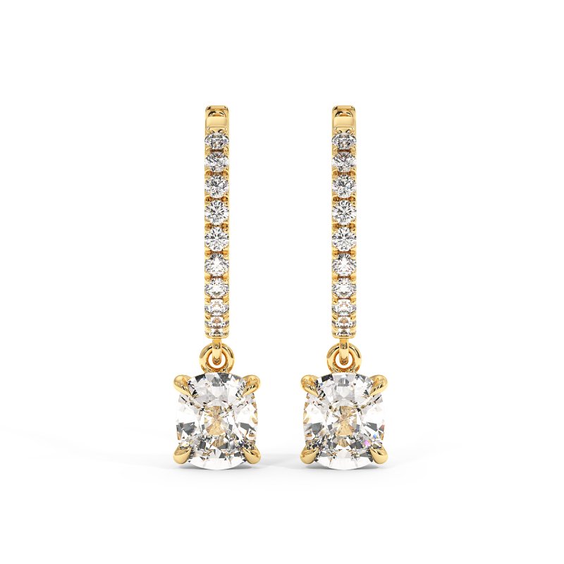 18K Yellow Gold Jasmine Earrings