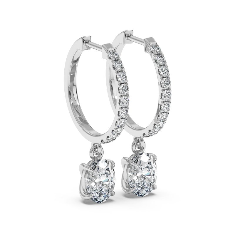 Platinum Jasmine Earrings