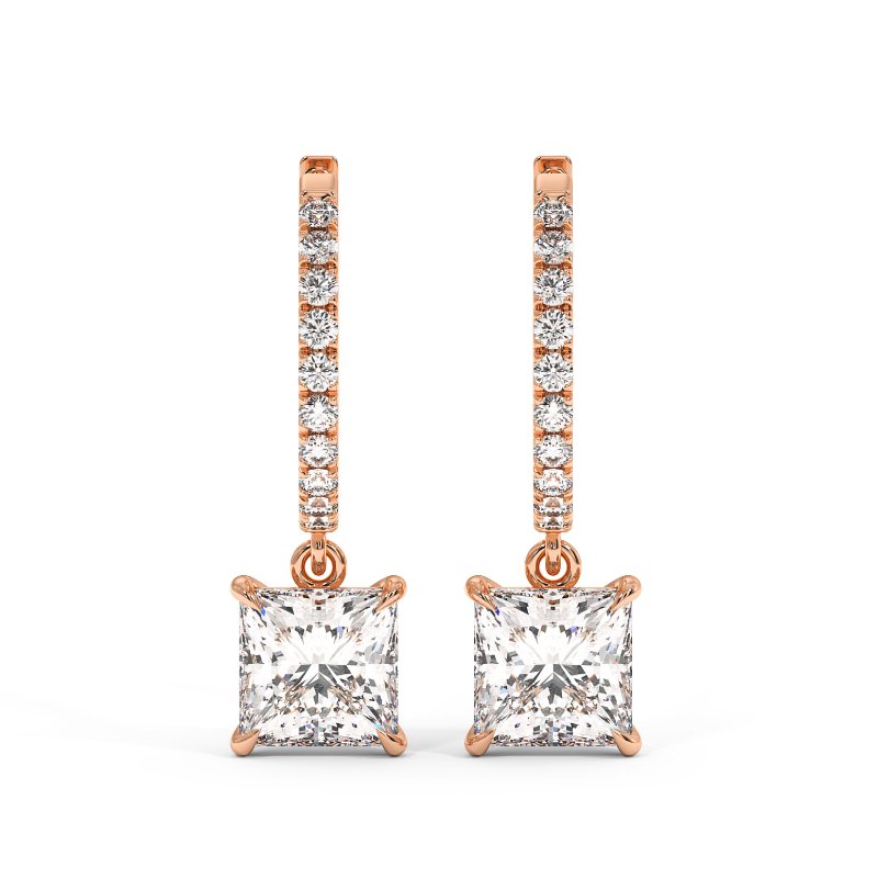 18K Rose Gold Jasmine Earrings