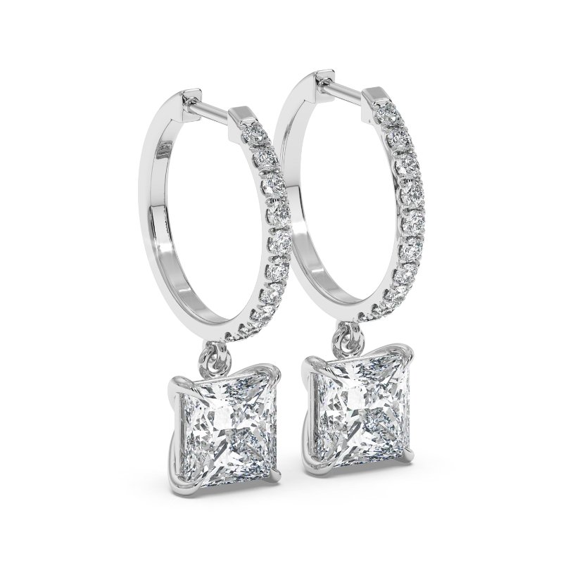 Platinum Jasmine Earrings