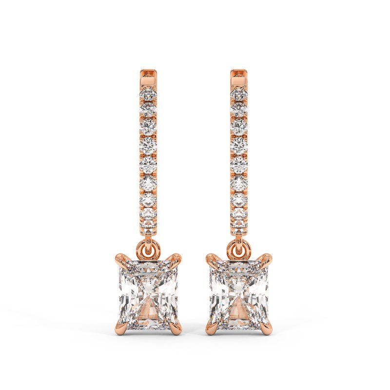 18K Rose Gold Jasmine Earrings