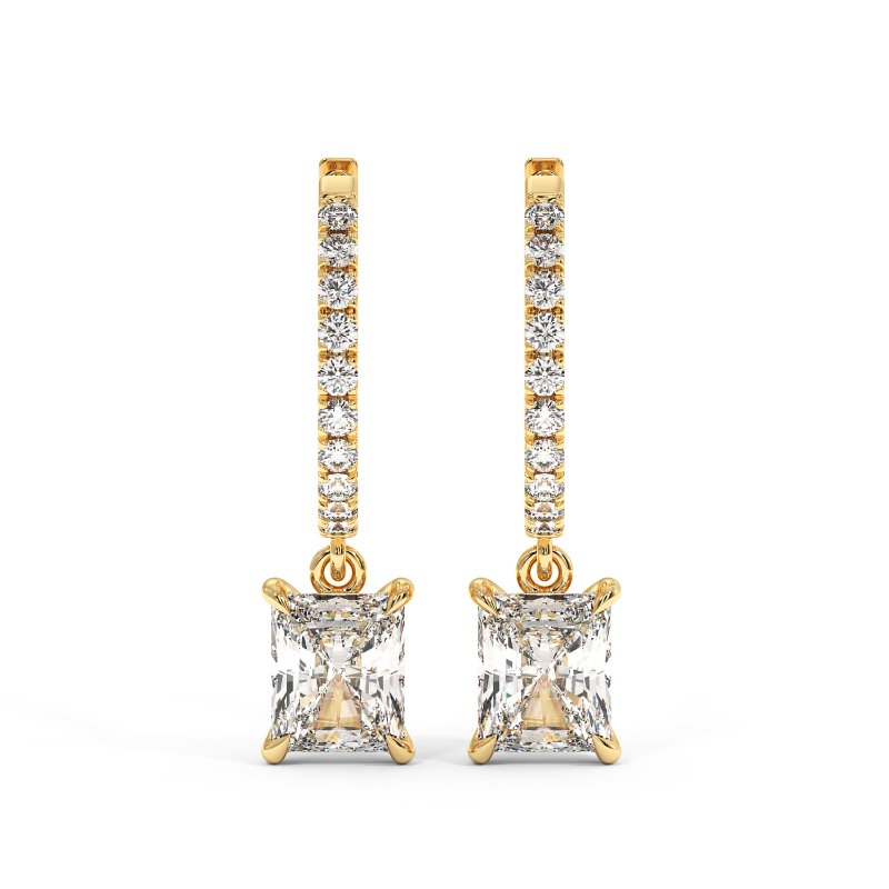 18K Yellow Gold Jasmine Earrings