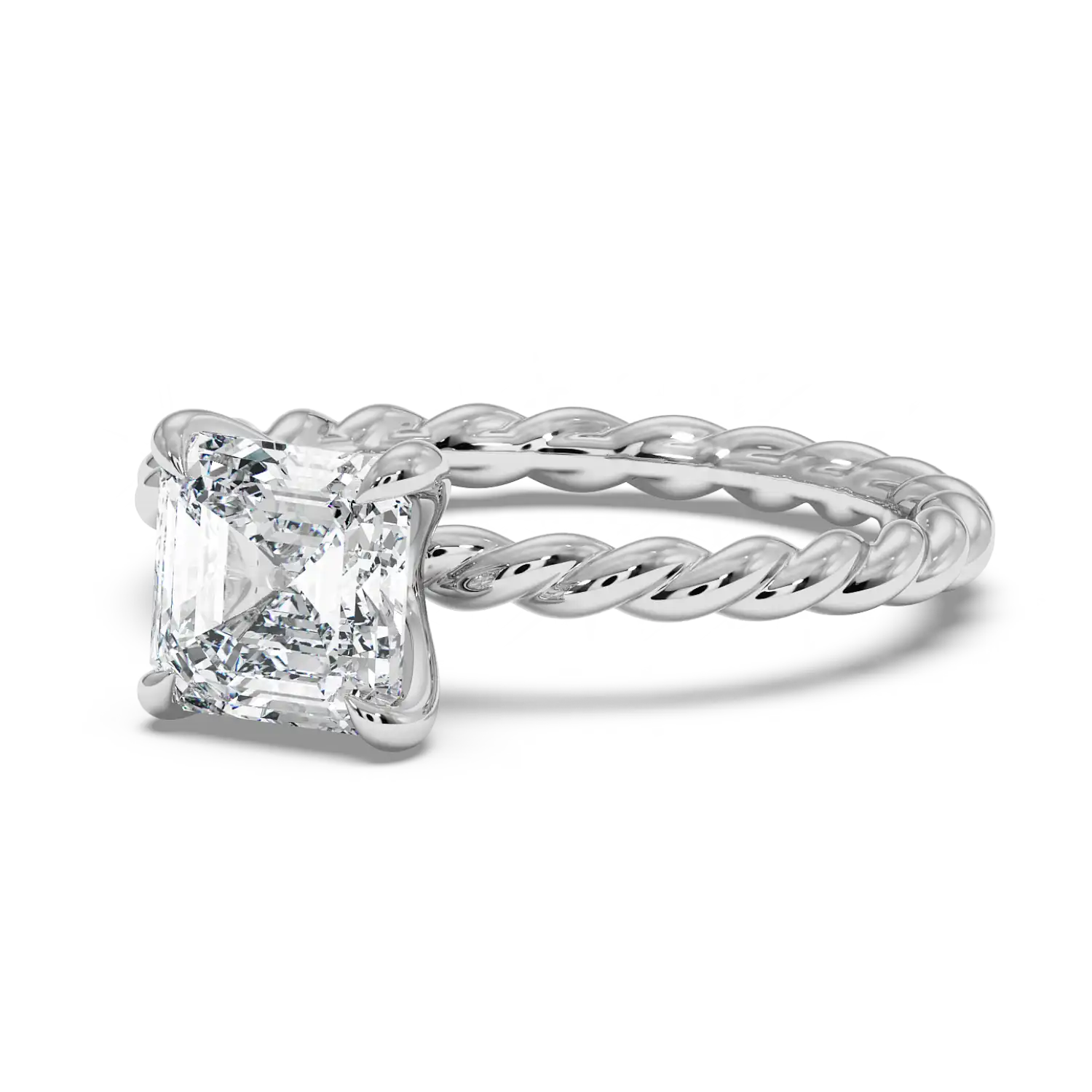 18K White Gold Noa Solitaire Engagement Ring