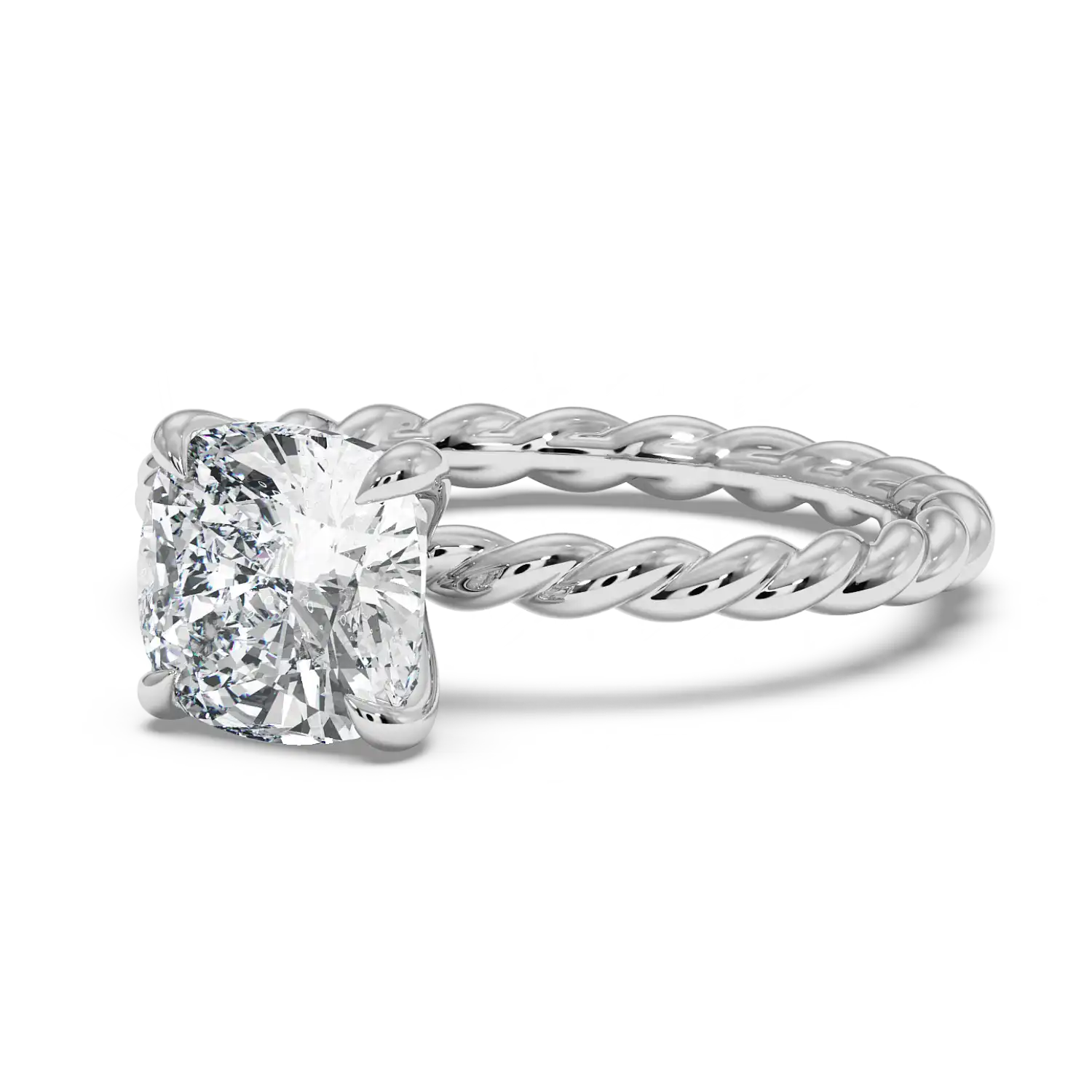18K White Gold Noa Solitaire Engagement Ring