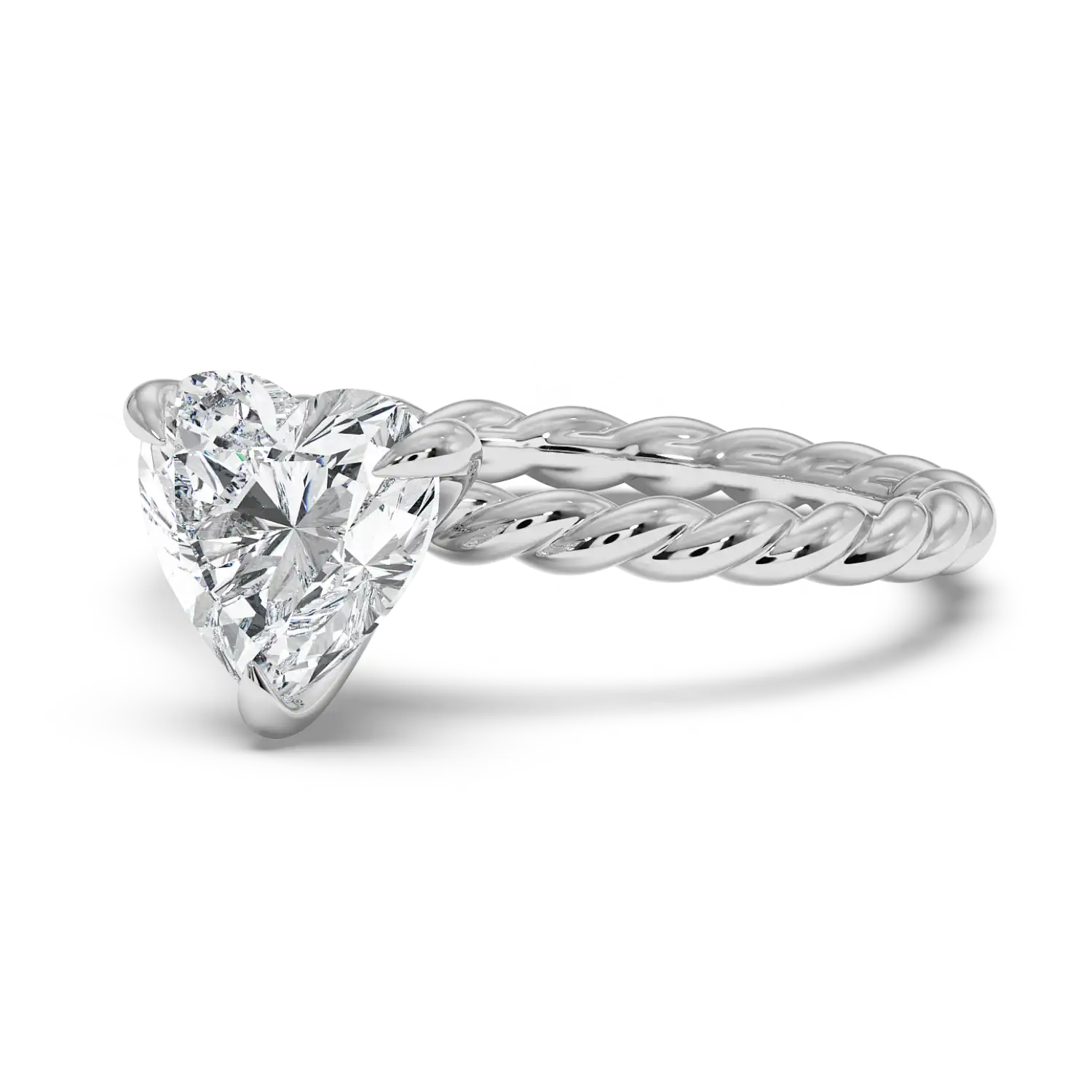 18K White Gold Noa Solitaire Engagement Ring