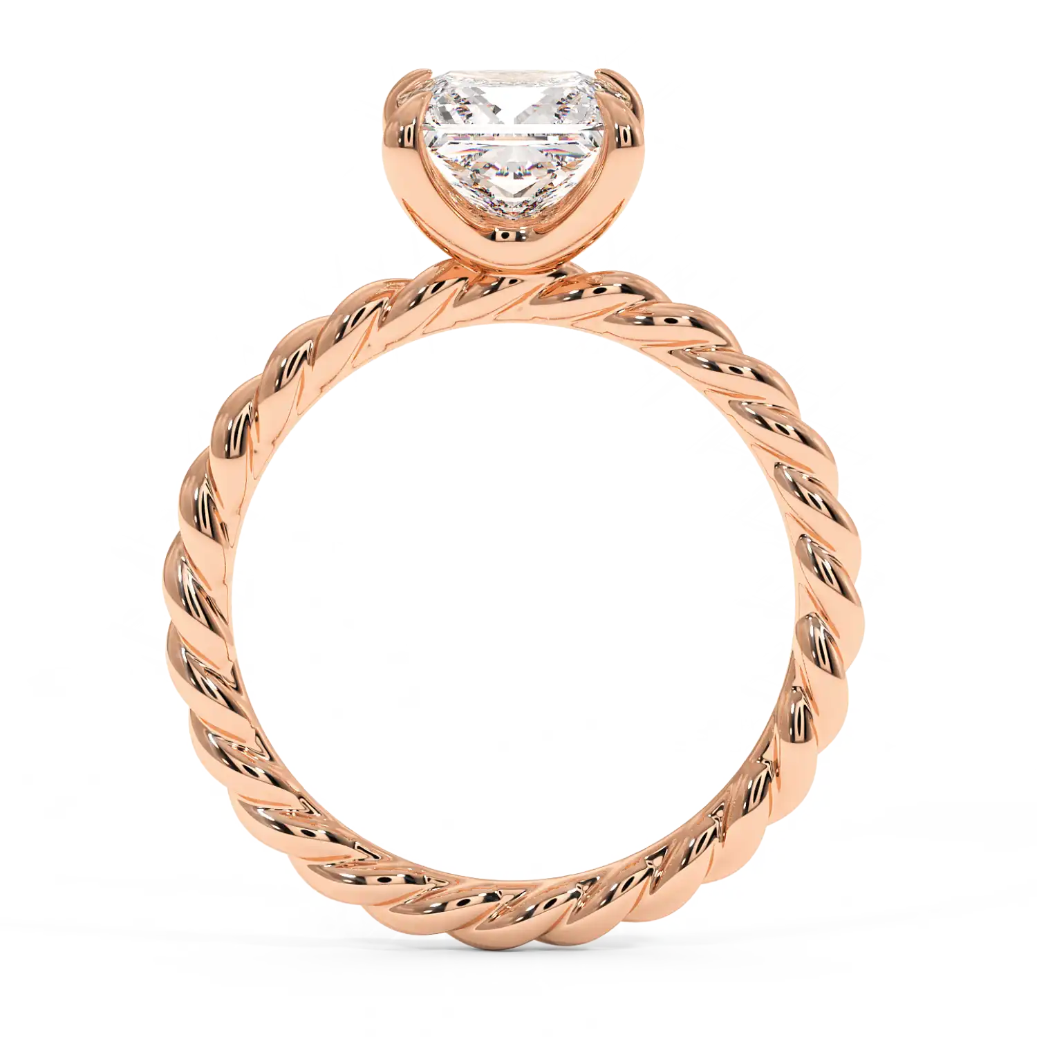 18K Rose Gold Noa Solitaire Engagement Ring
