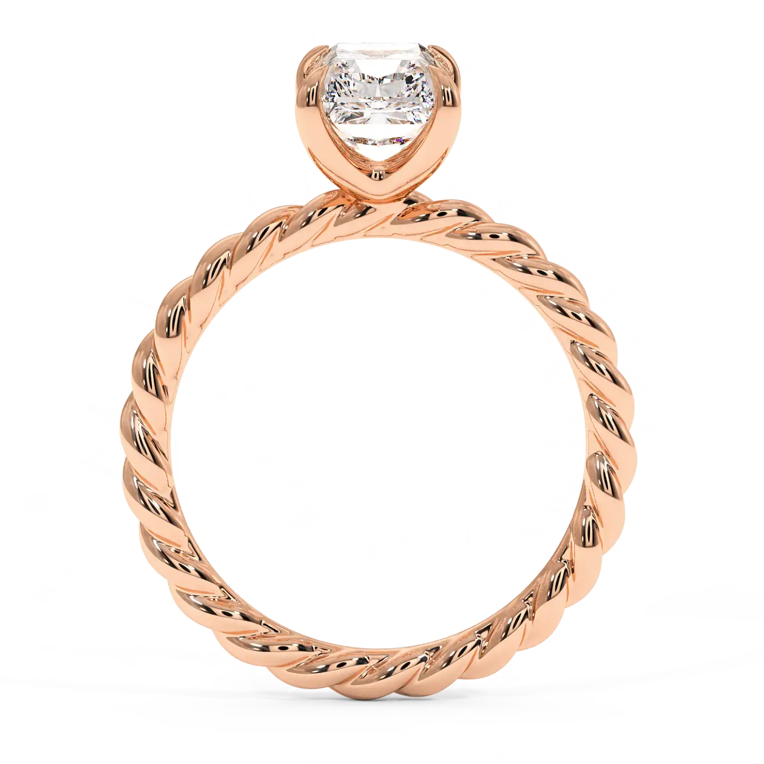 18K Rose Gold Noa Solitaire Engagement Ring