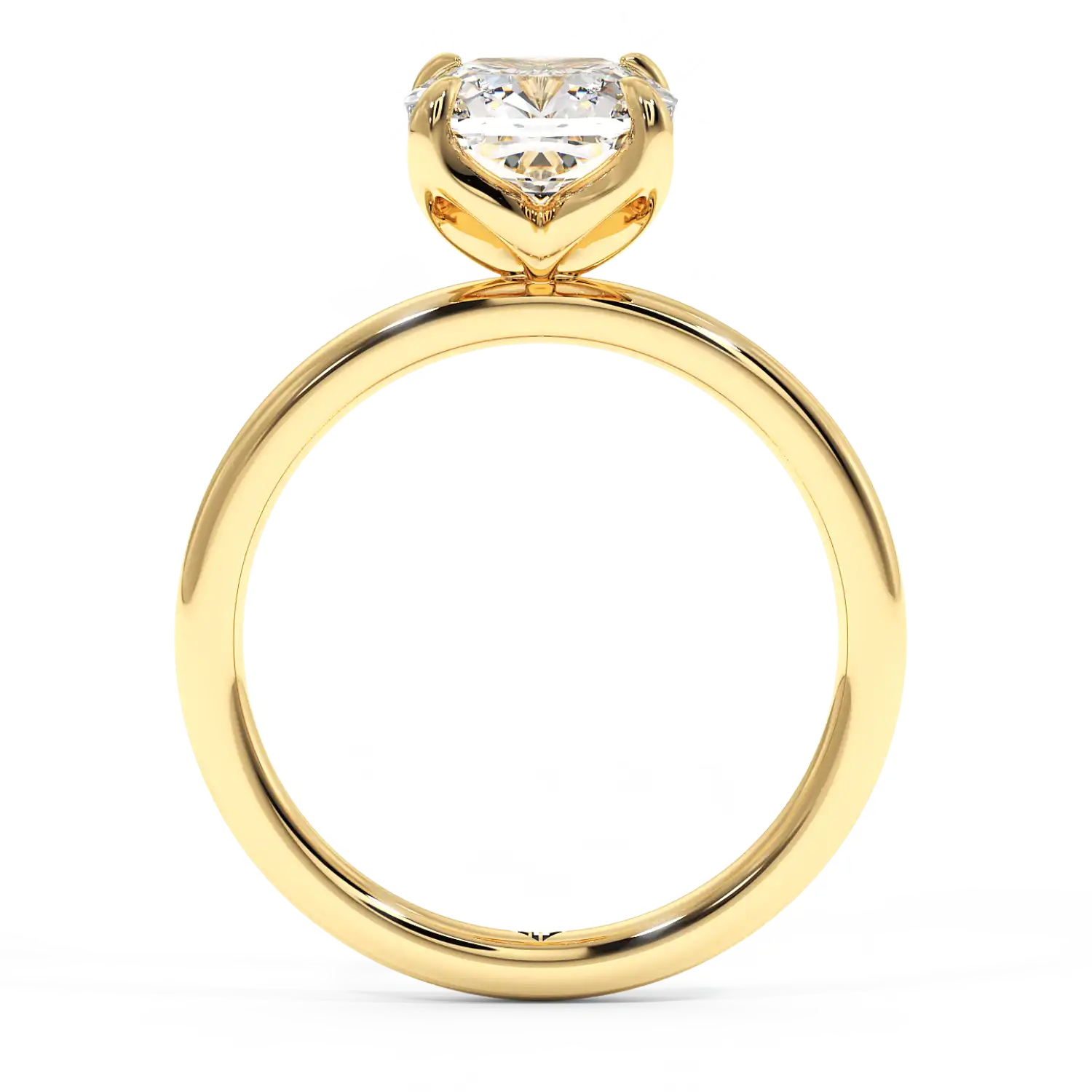 18K Yellow Gold Uma Solitaire Engagement Ring