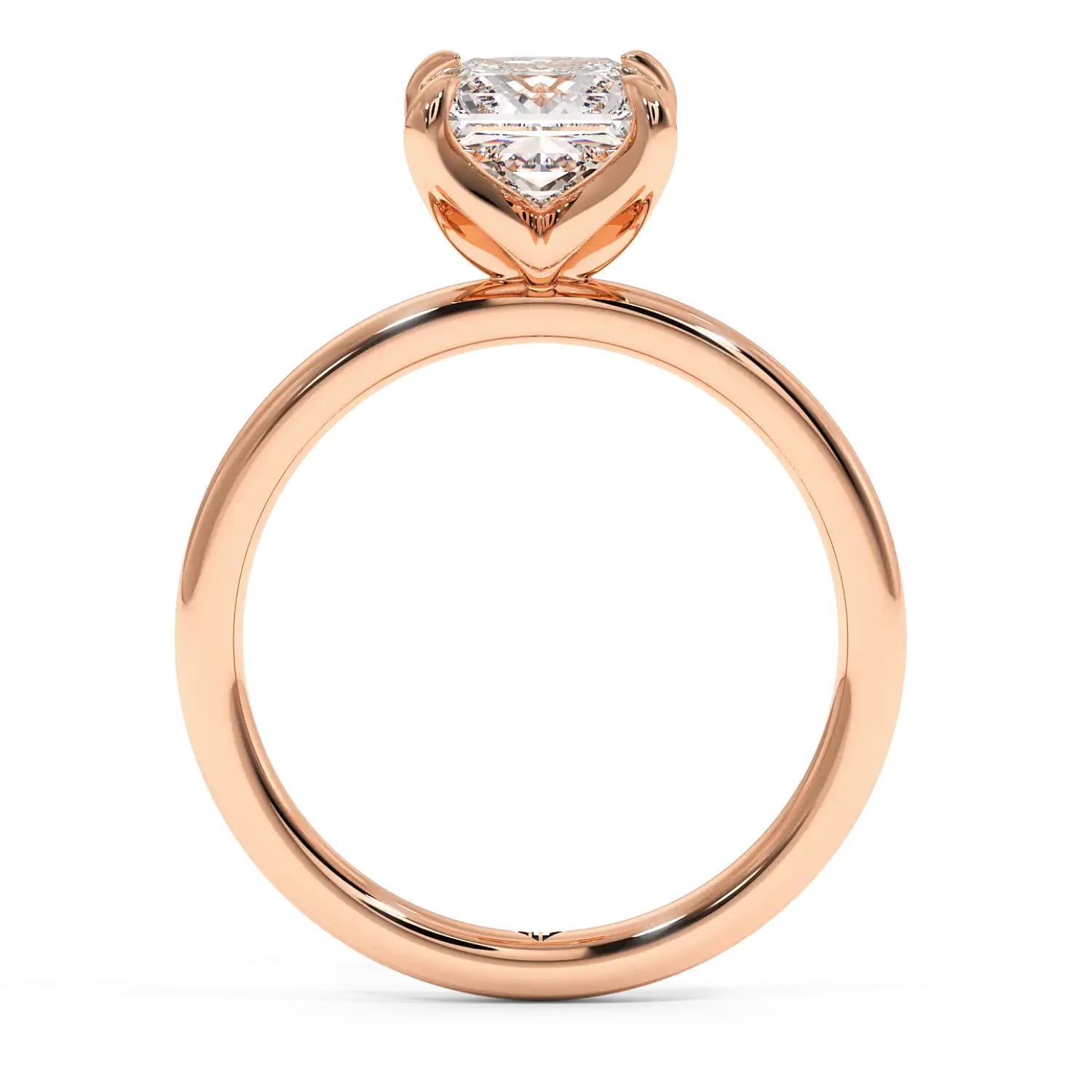 18K Rose Gold Uma Solitaire Engagement Ring