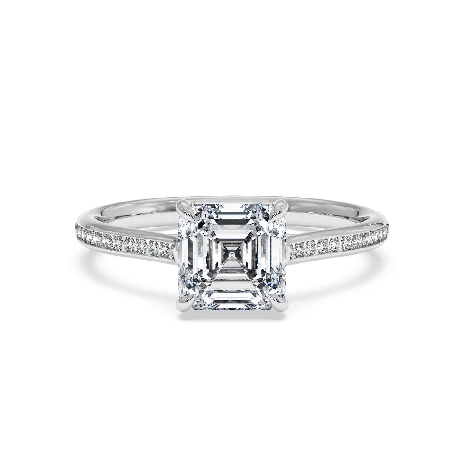 Platinum Poppy Channel Engagement Ring