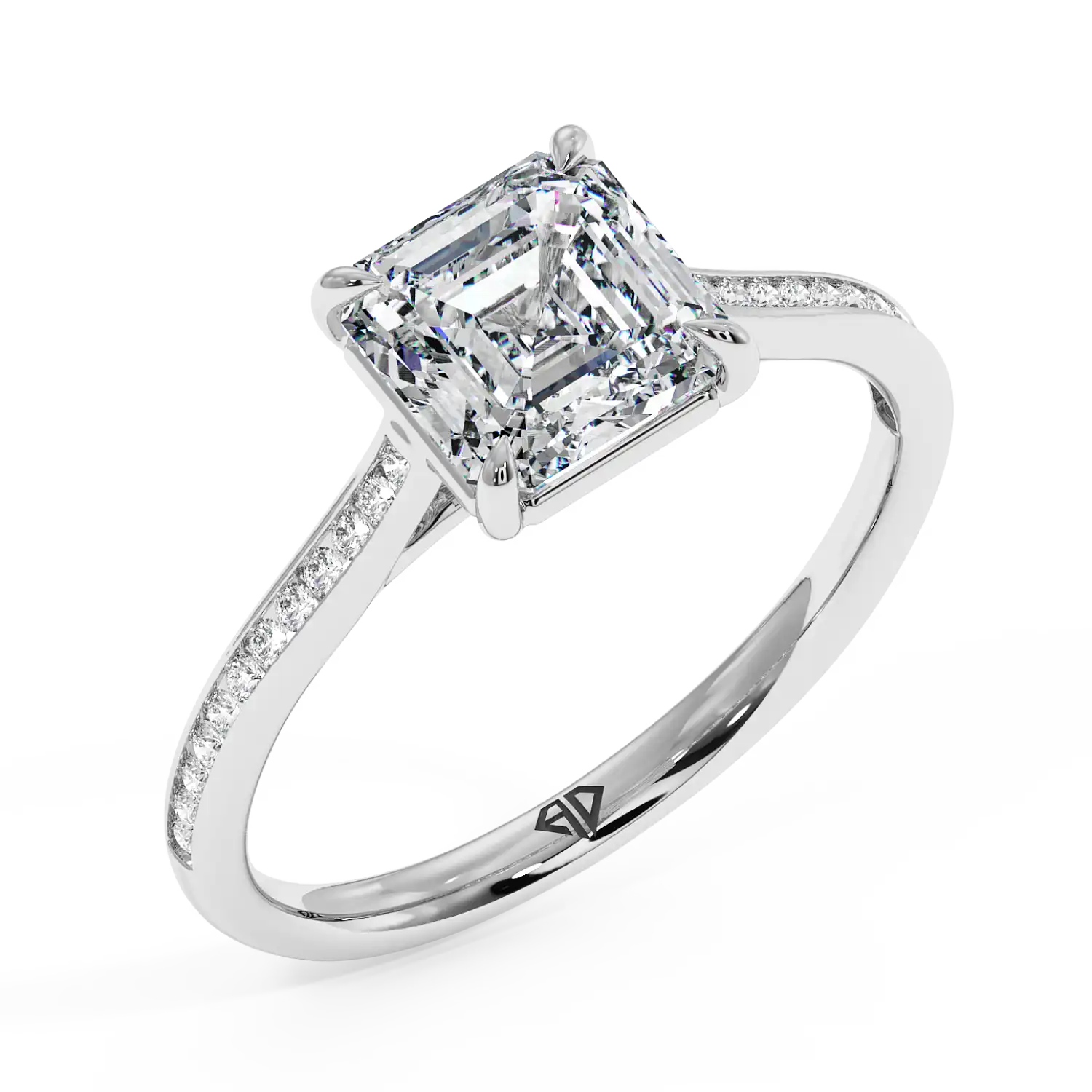 Platinum Poppy Channel Engagement Ring