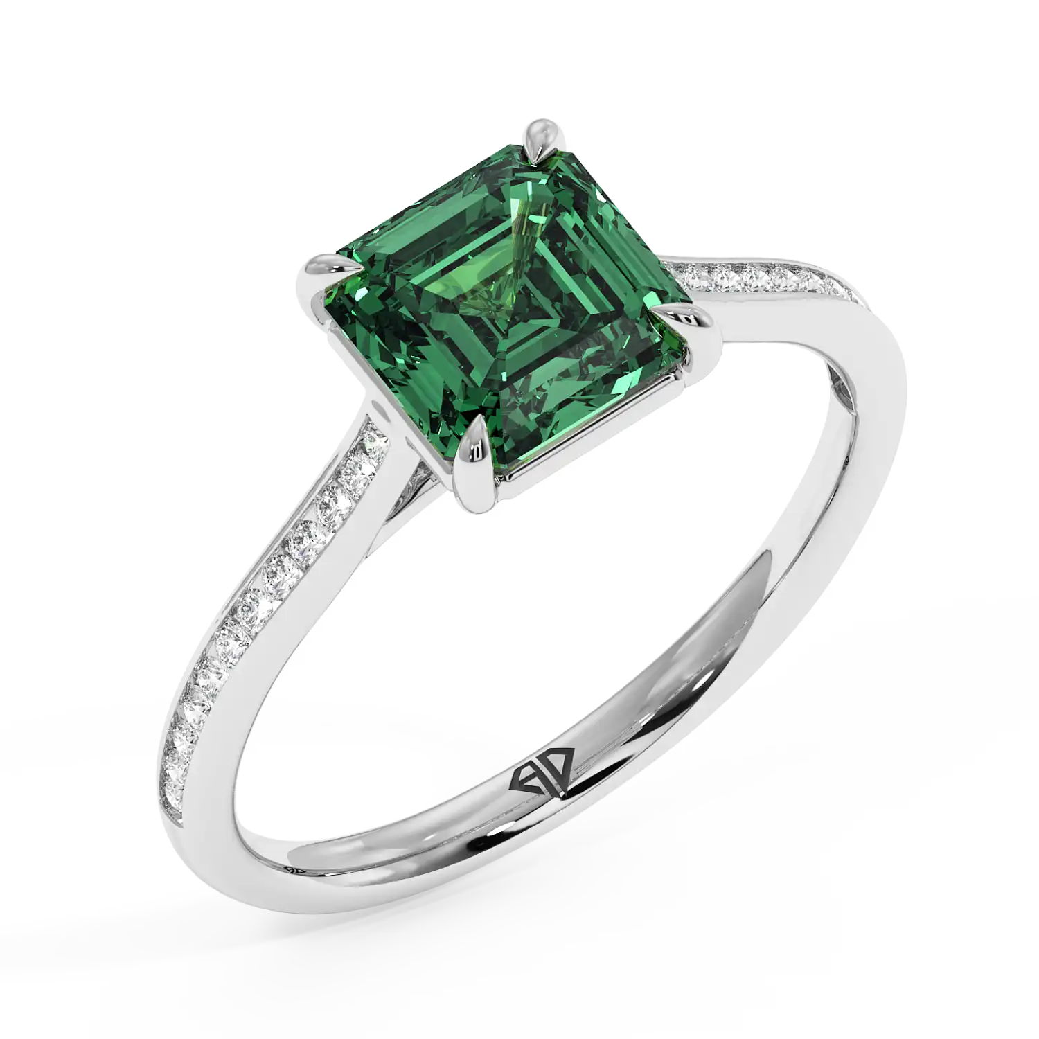 Platinum Poppy Channel Engagement Ring