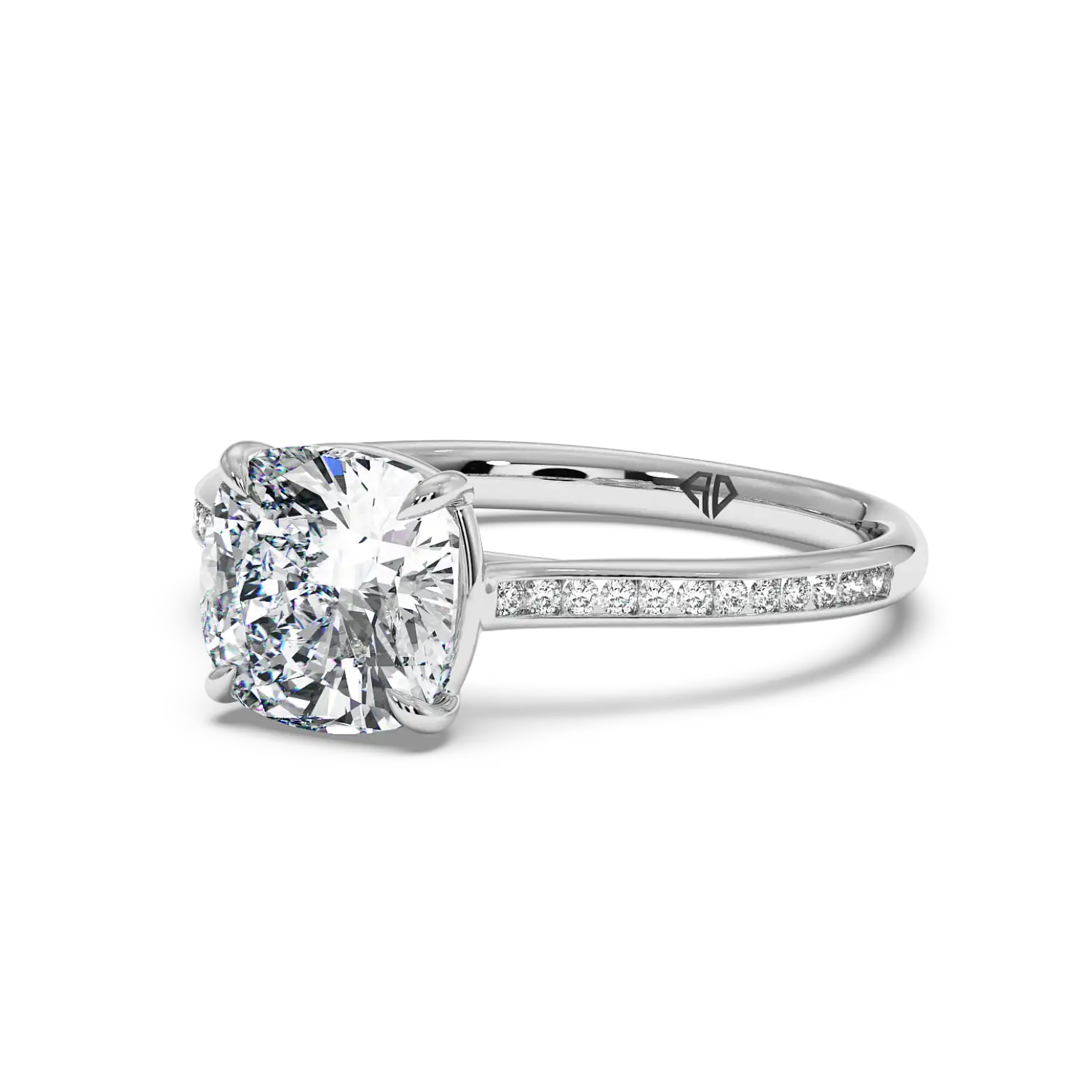Platinum Poppy Channel Engagement Ring
