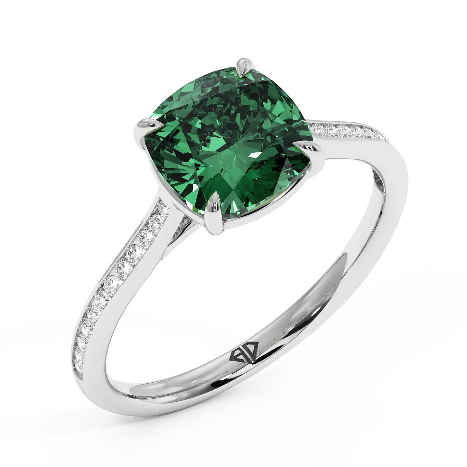 Platinum Poppy Channel Engagement Ring