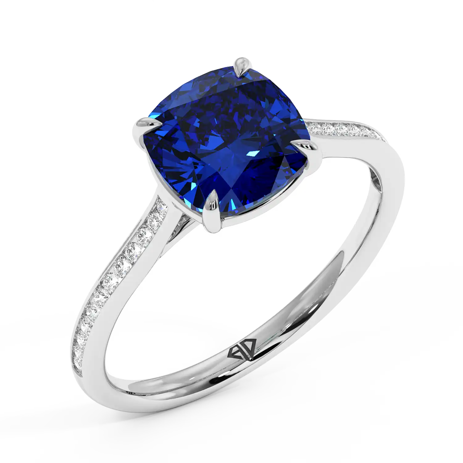 Platinum Poppy Channel Engagement Ring