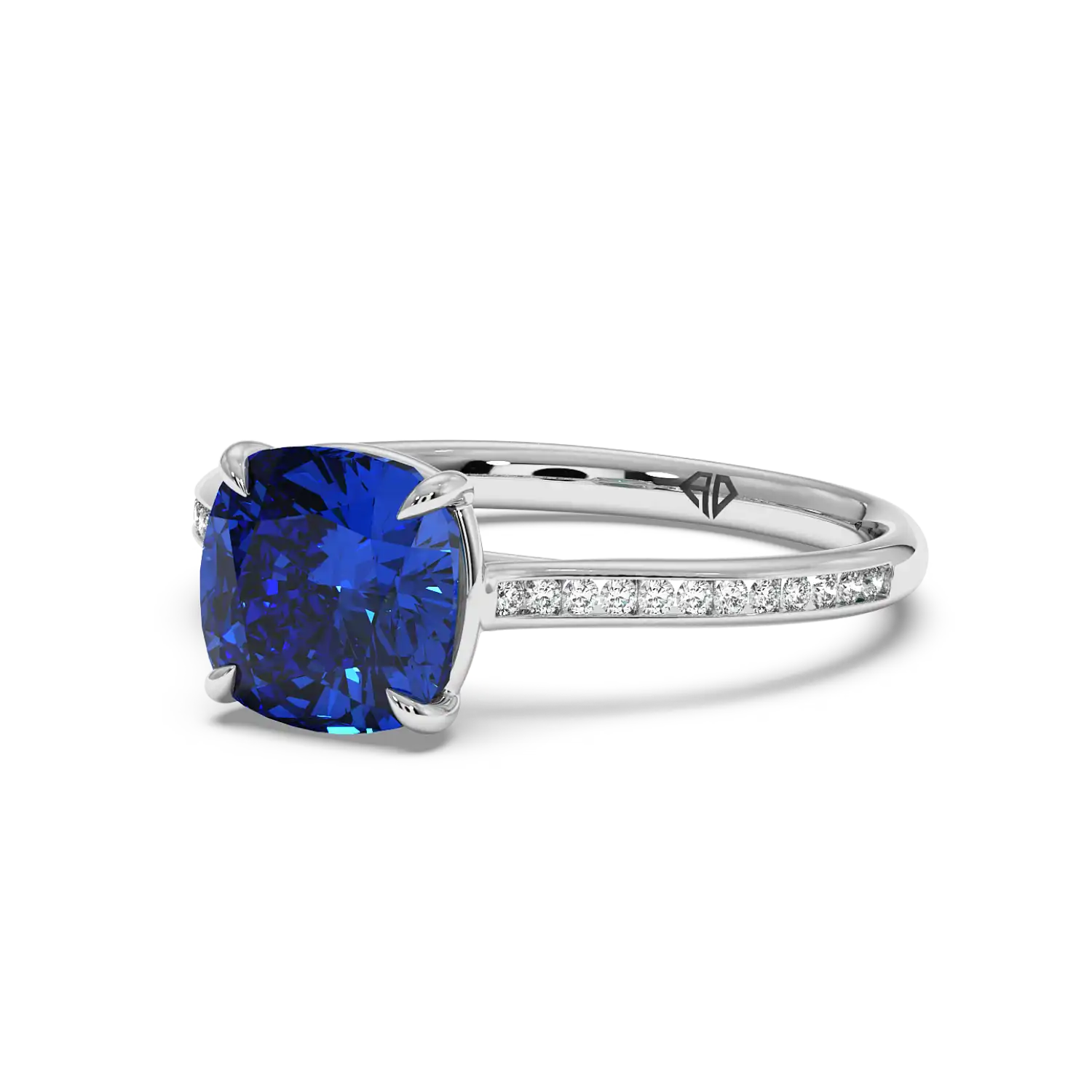 Platinum Poppy Channel Engagement Ring