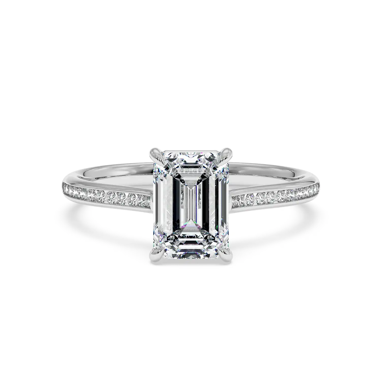 Platinum Poppy Channel Engagement Ring