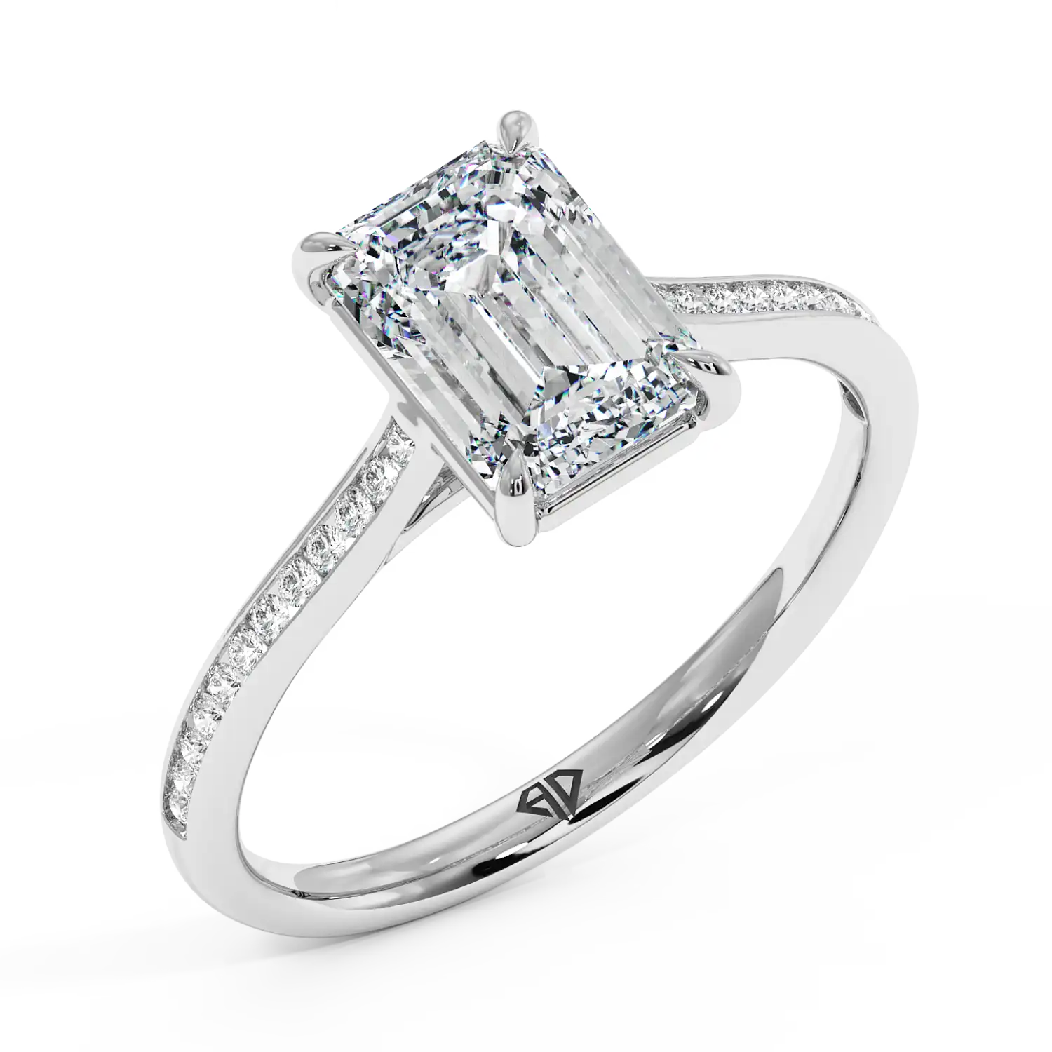 Platinum Poppy Channel Engagement Ring