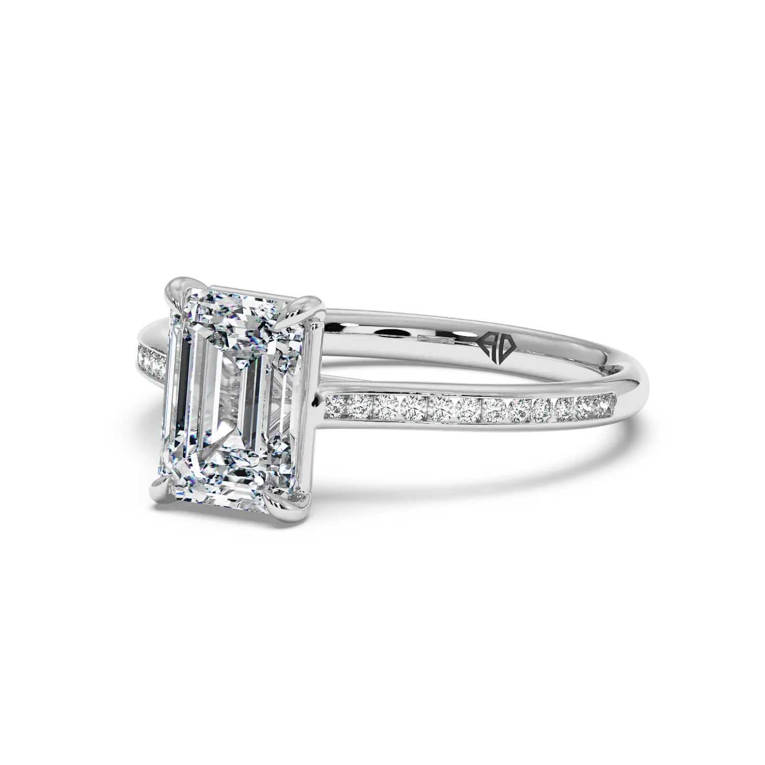 Platinum Poppy Channel Engagement Ring