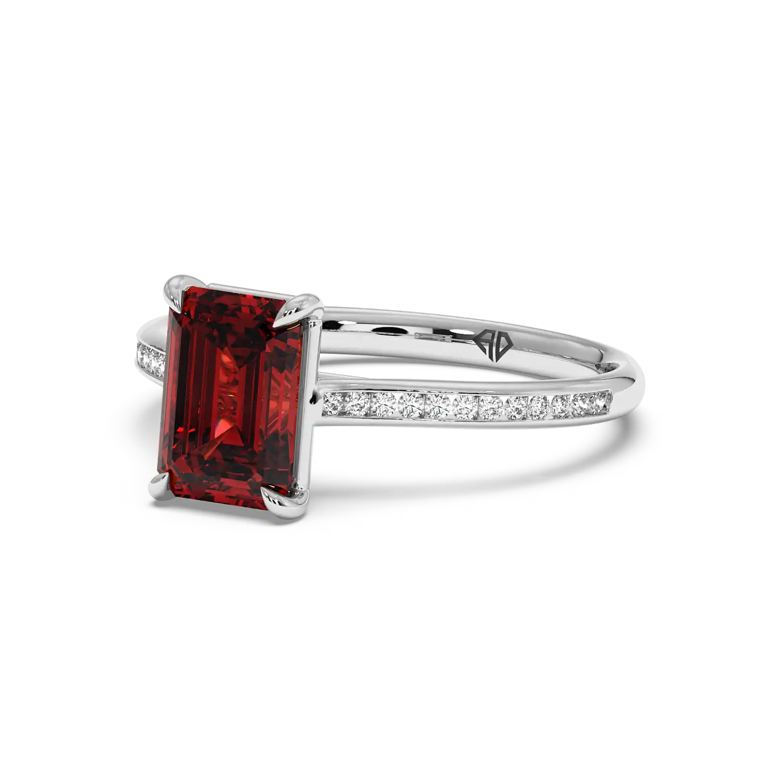 Platinum Poppy Channel Engagement Ring