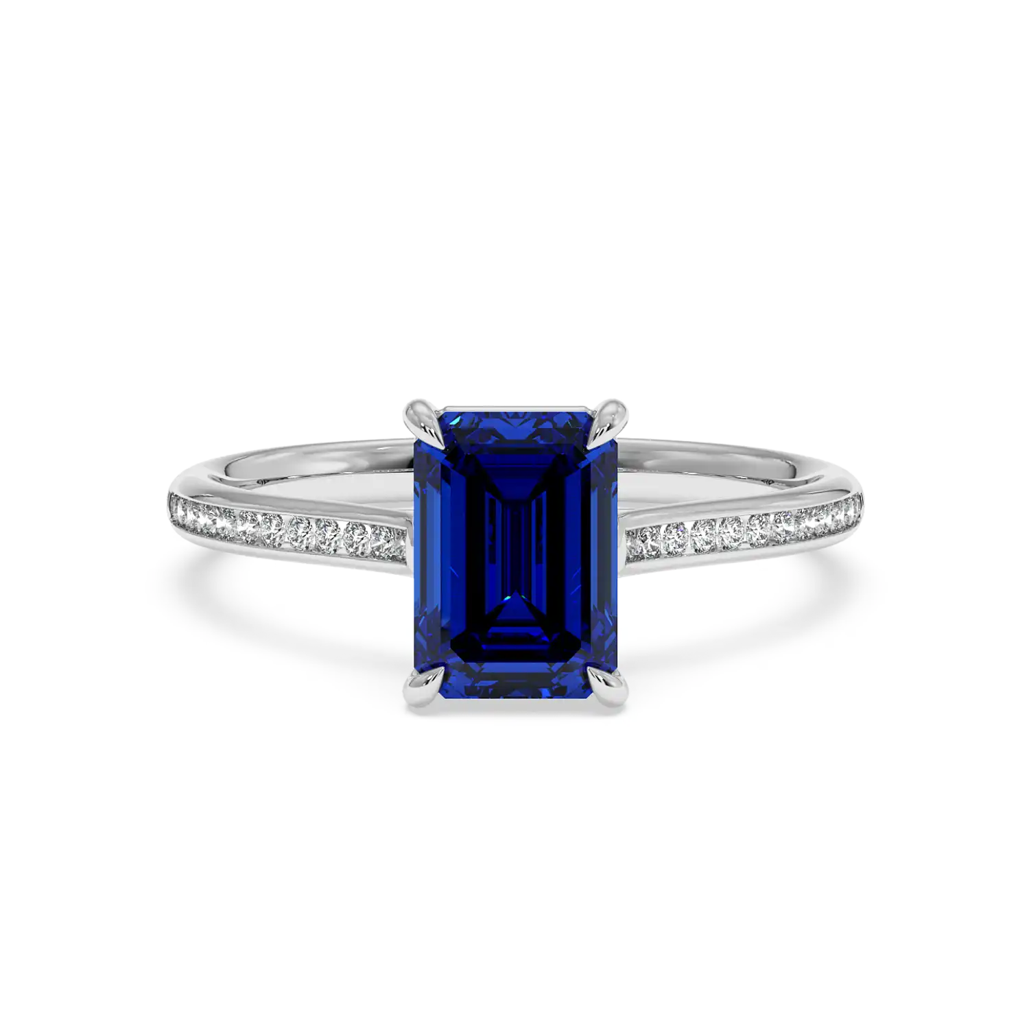 Platinum Poppy Channel Engagement Ring