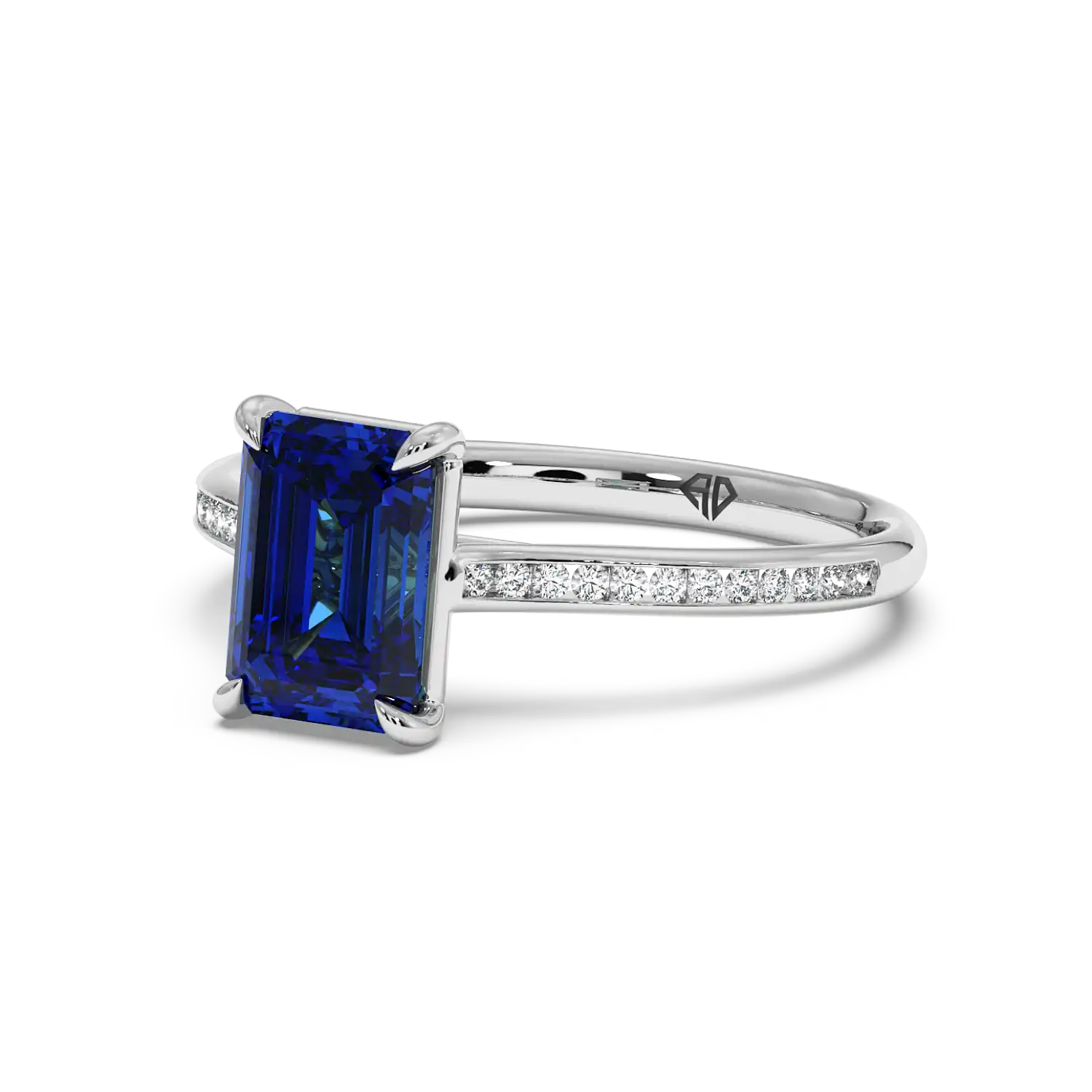 Platinum Poppy Channel Engagement Ring