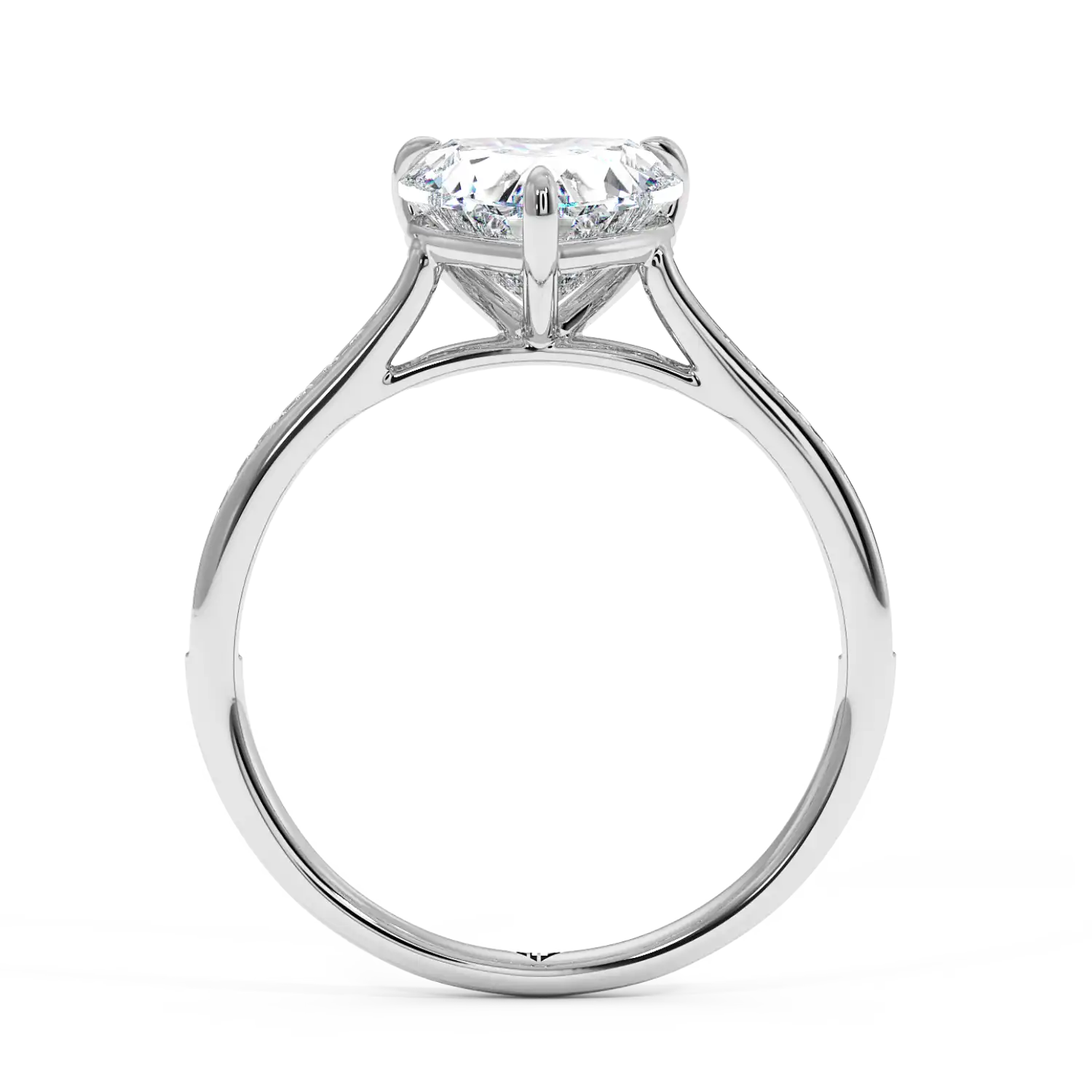 Platinum Poppy Channel Engagement Ring