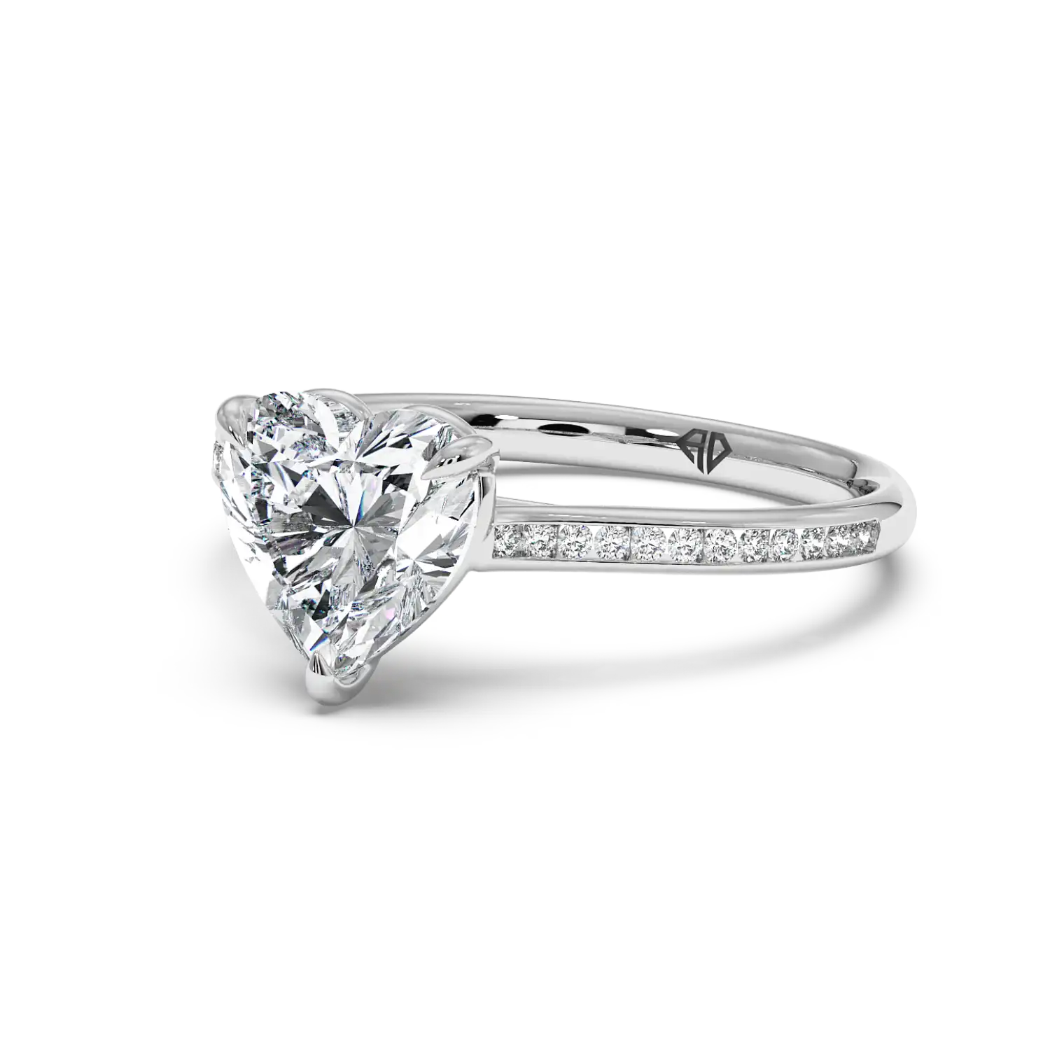 Platinum Poppy Channel Engagement Ring