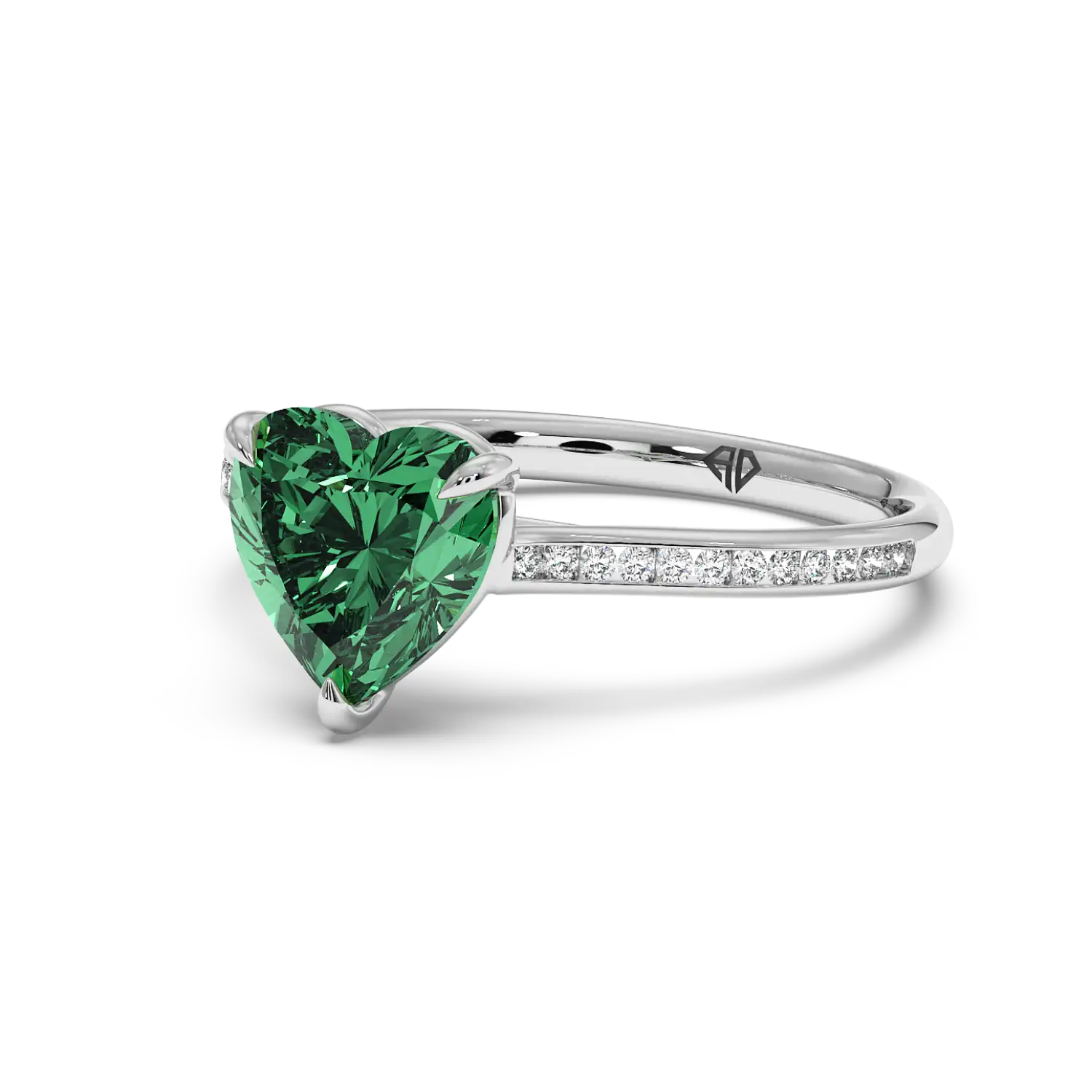 Platinum Poppy Channel Engagement Ring