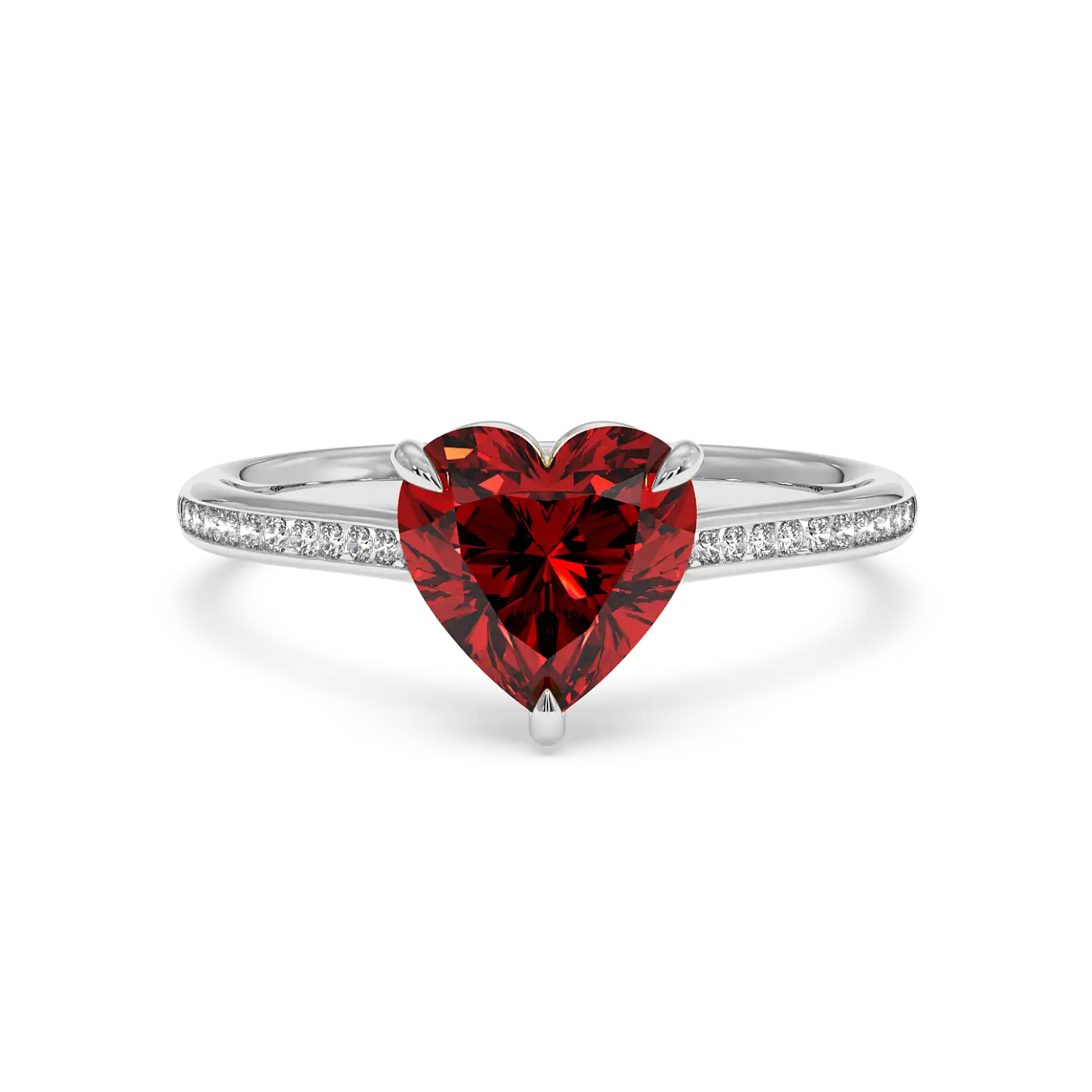 Platinum Poppy Channel Engagement Ring