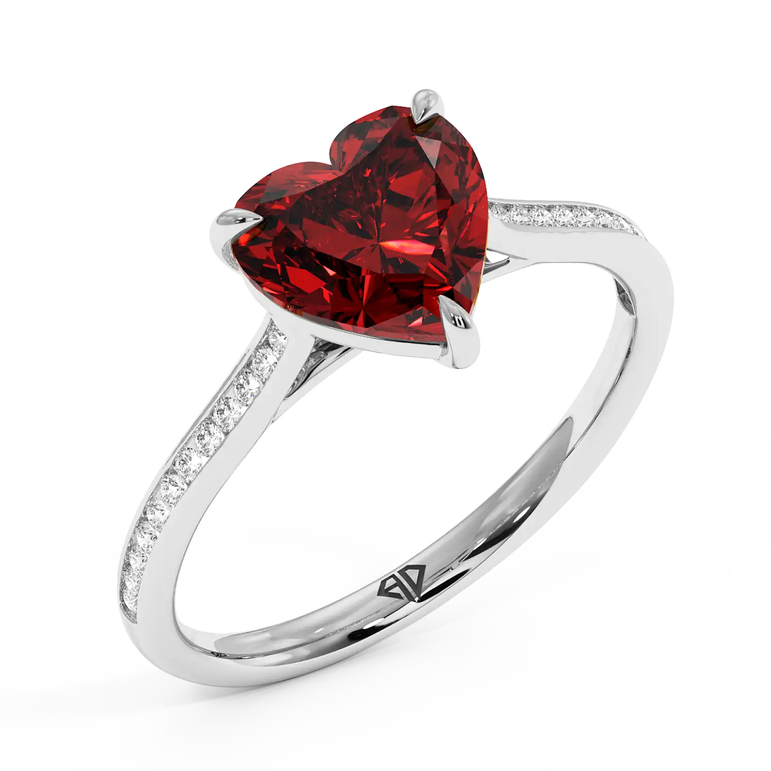 Platinum Poppy Channel Engagement Ring
