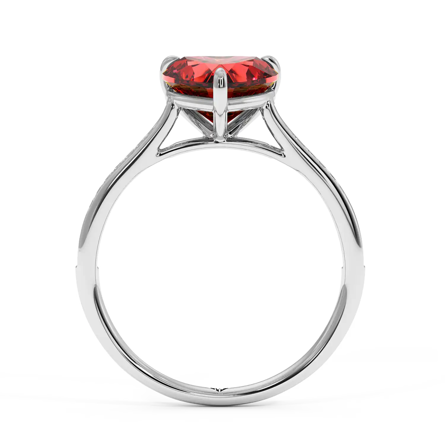 Platinum Poppy Channel Engagement Ring