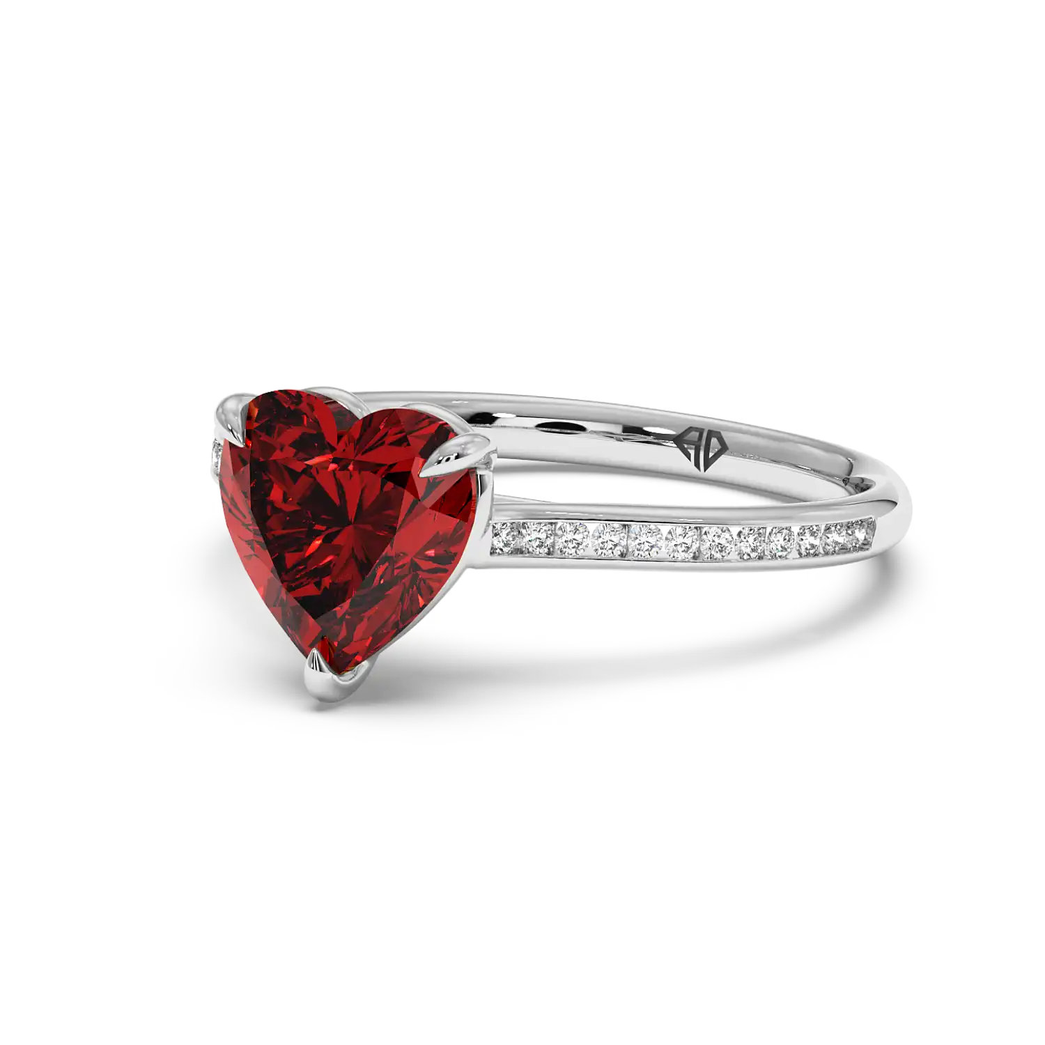 Platinum Poppy Channel Engagement Ring