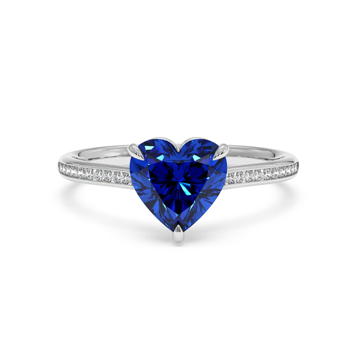 Platinum Poppy Channel Engagement Ring