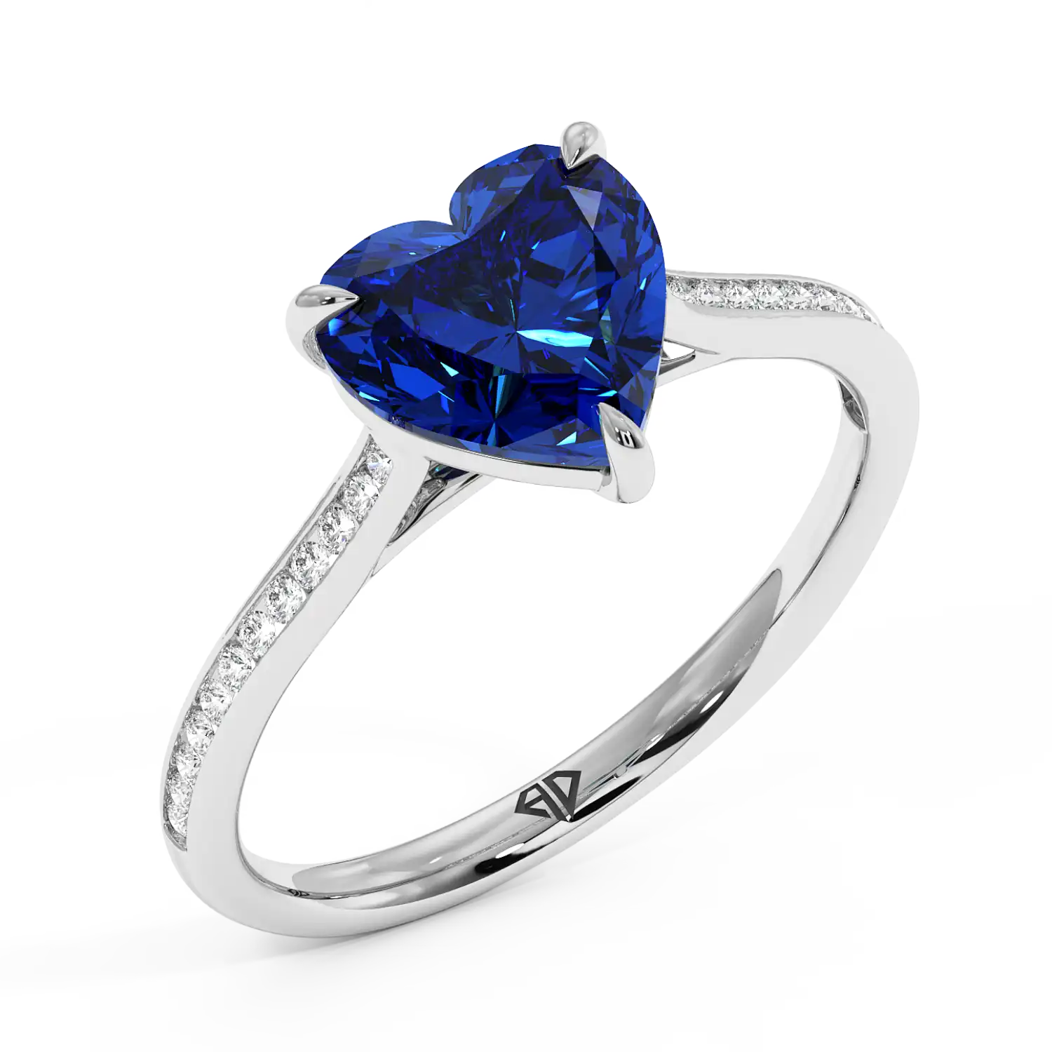 Platinum Poppy Channel Engagement Ring