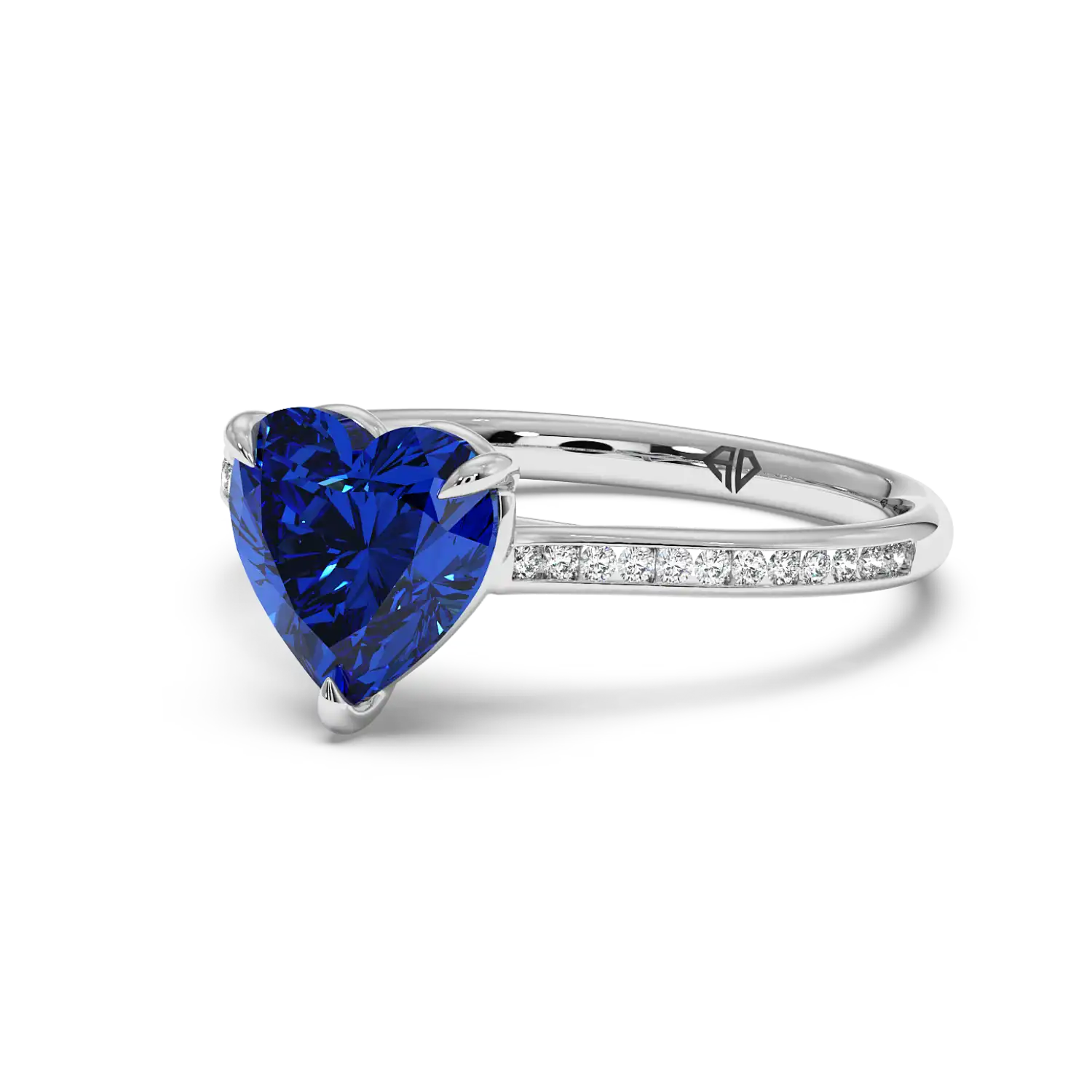 Platinum Poppy Channel Engagement Ring