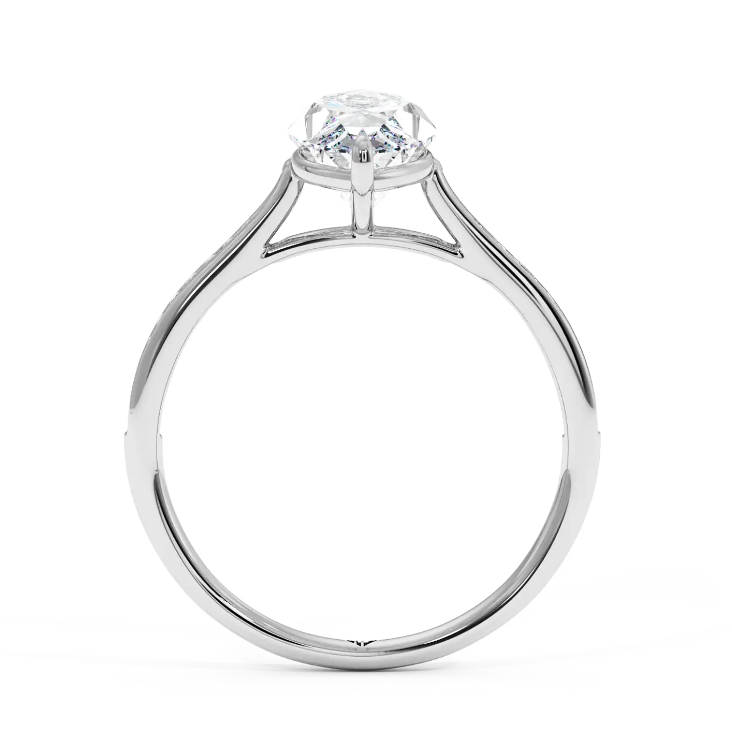 Platinum Poppy Channel Engagement Ring