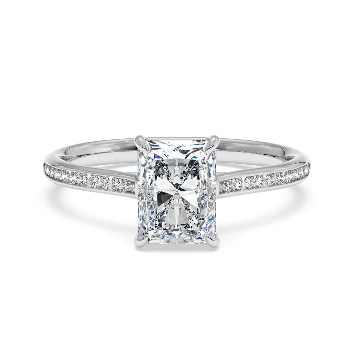 Platinum Poppy Channel Engagement Ring