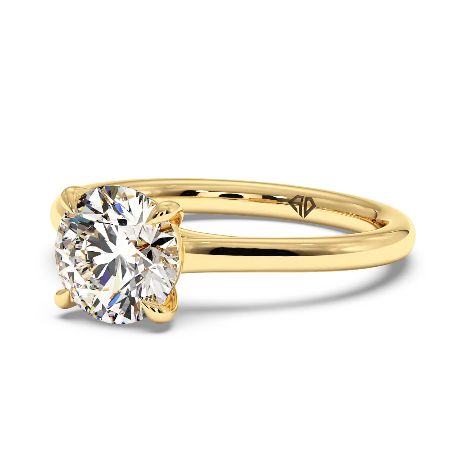 18K Yellow Gold Rowen Solitaire Engagement Ring