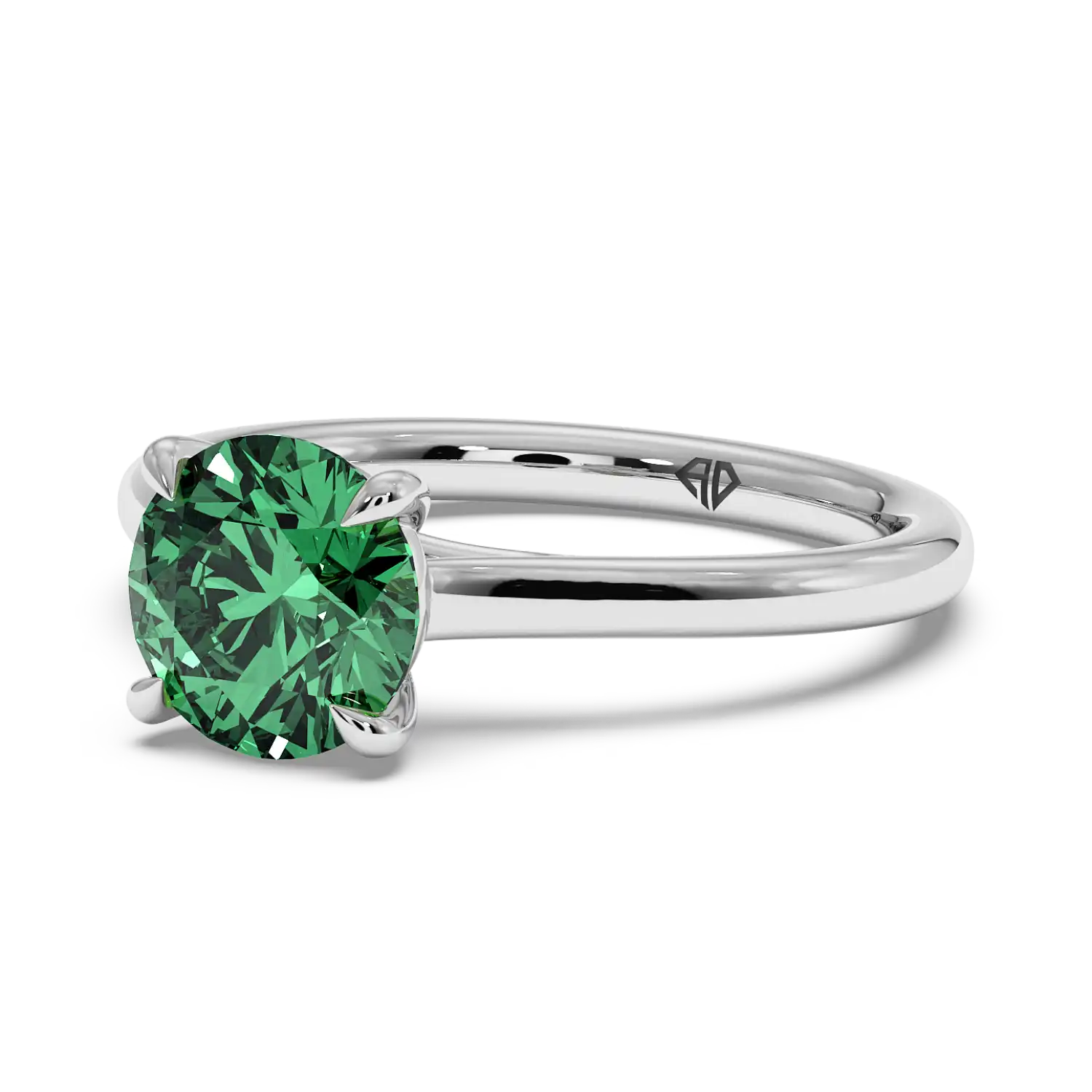 18K White Gold Rowen Solitaire Engagement Ring